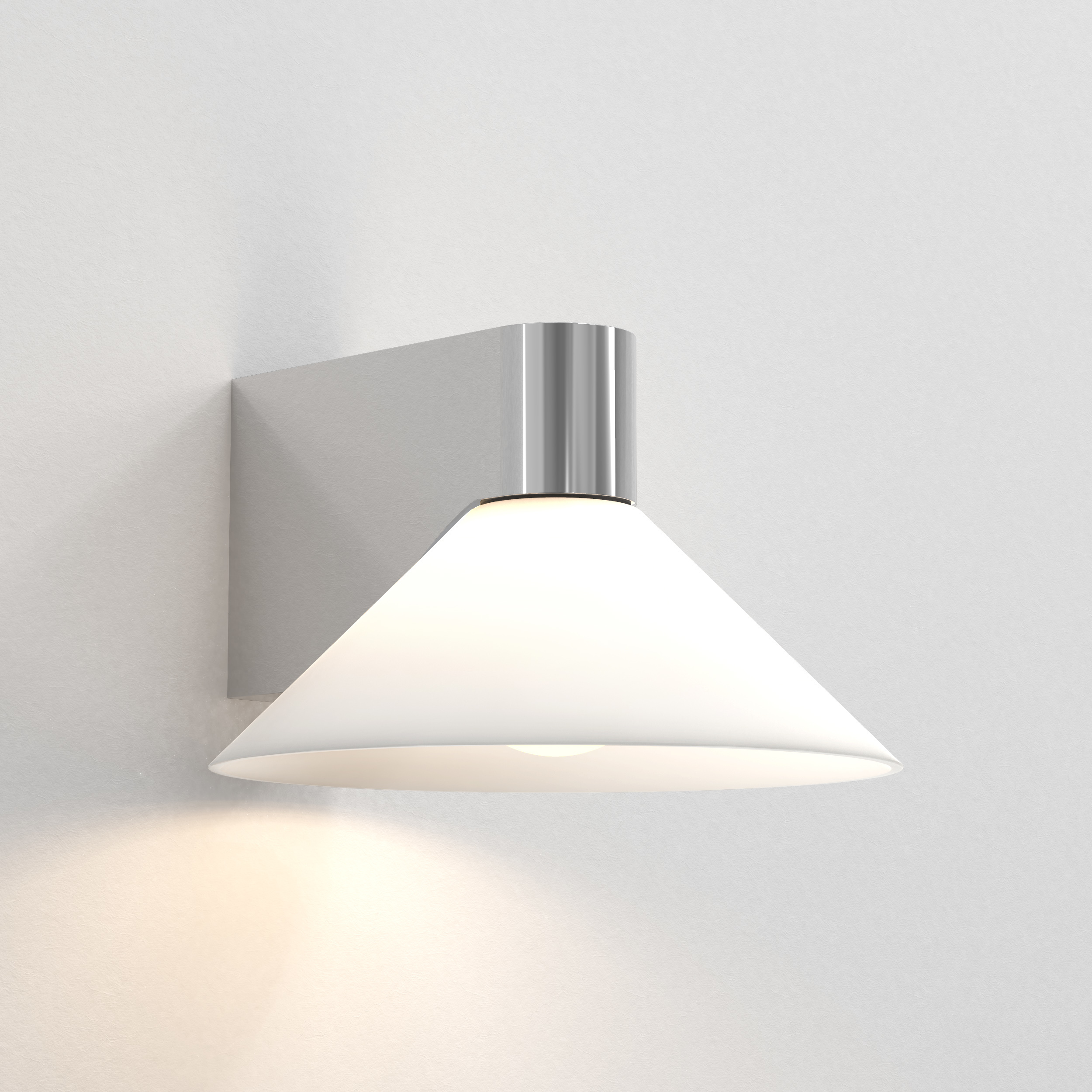 Conic 1 Light 9.33 inch Polished Chrome Bathroom Wall Light