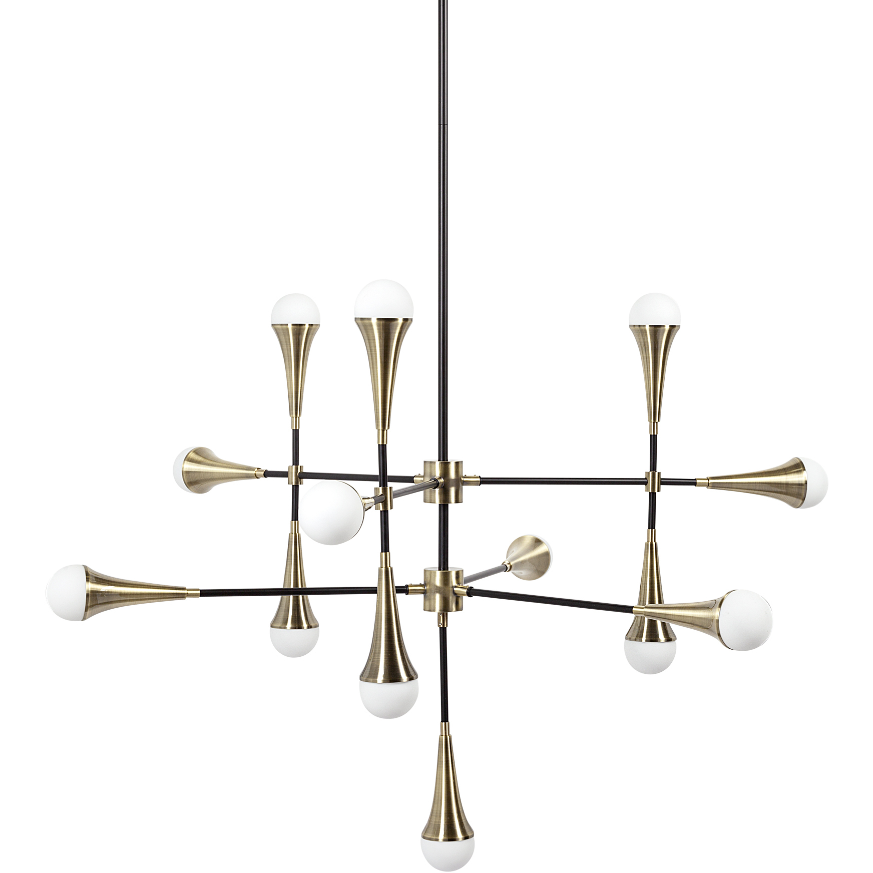 Decarlo 43.31 inch Gold Chandelier Ceiling Light