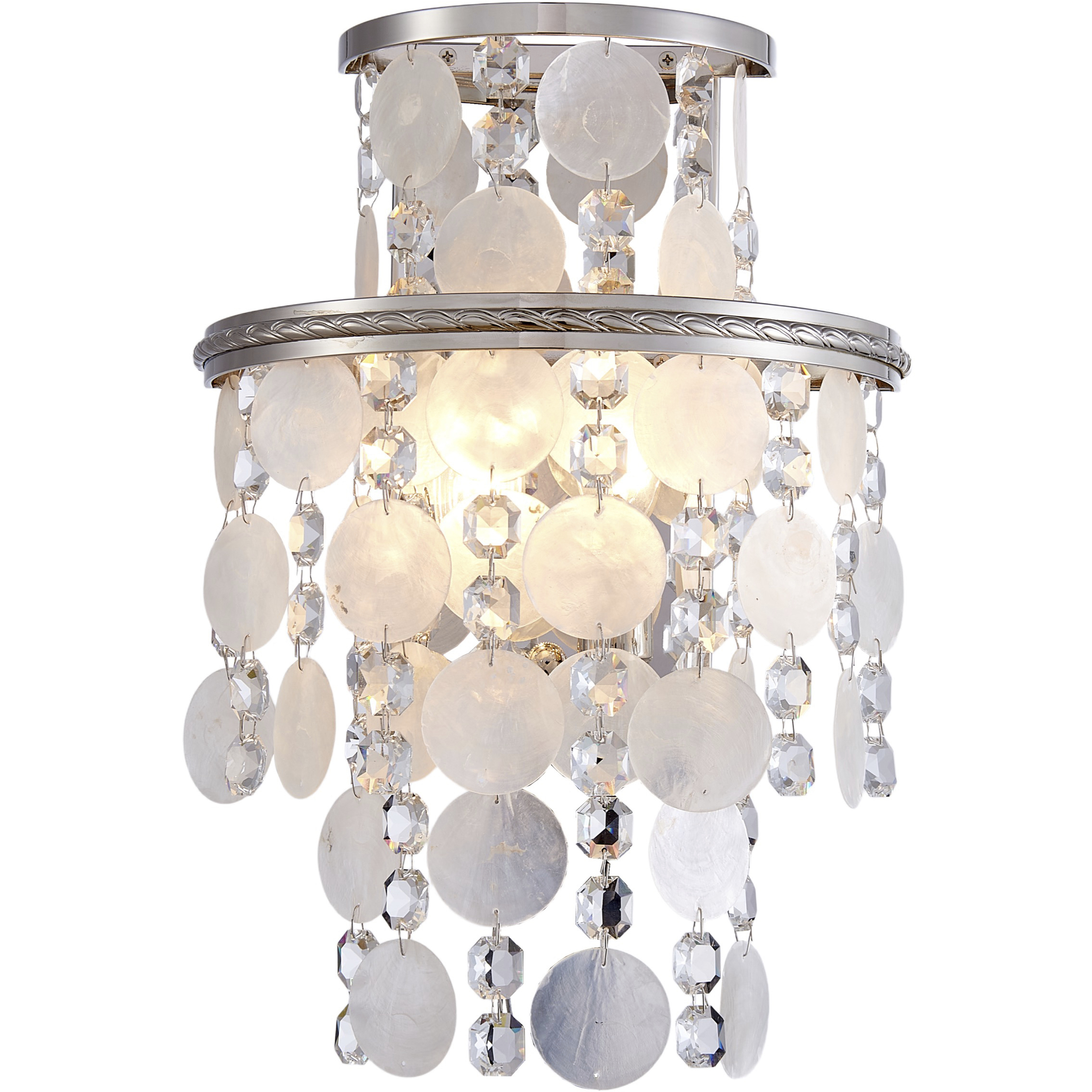 Avara 2 Light 10.4 inch Polished Nickel Wall Sconce Wall Light