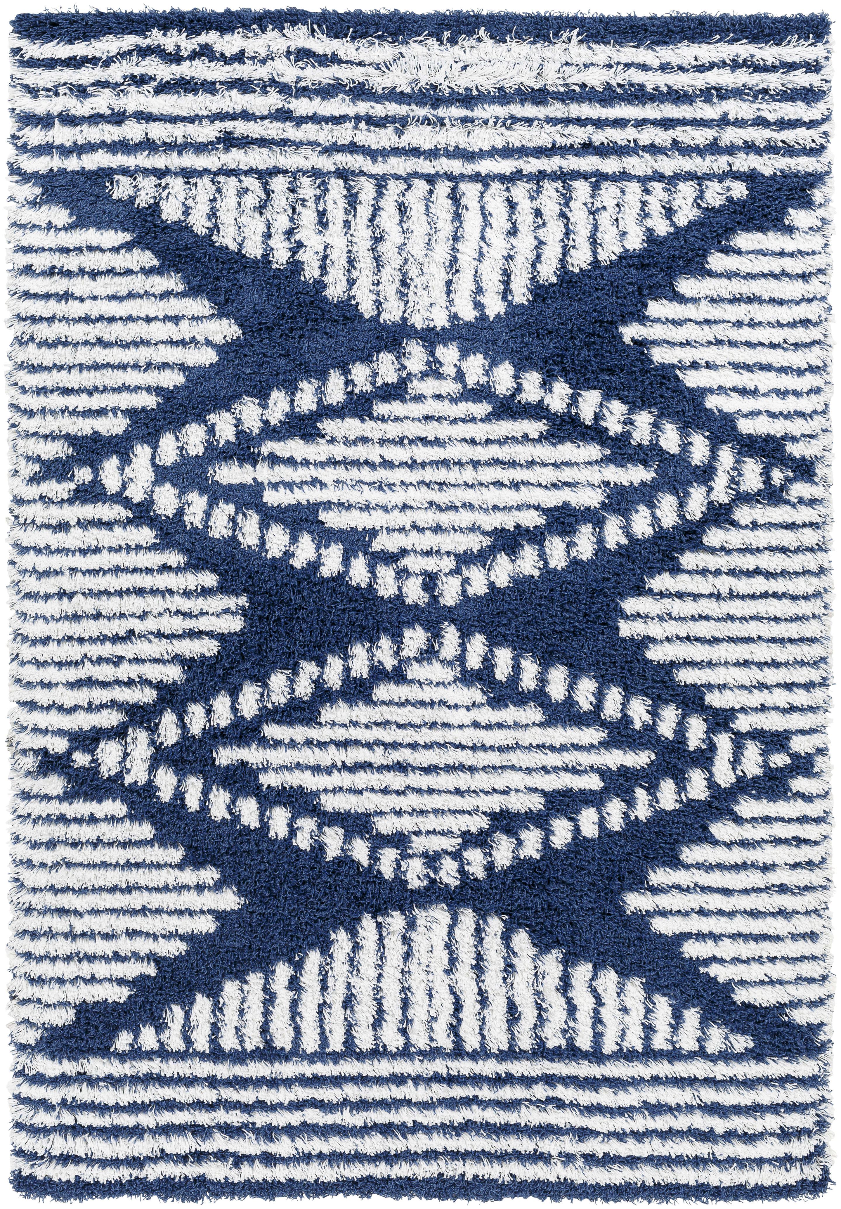 Urban Shag 114 X 79 inch Navy Rug, Rectangle