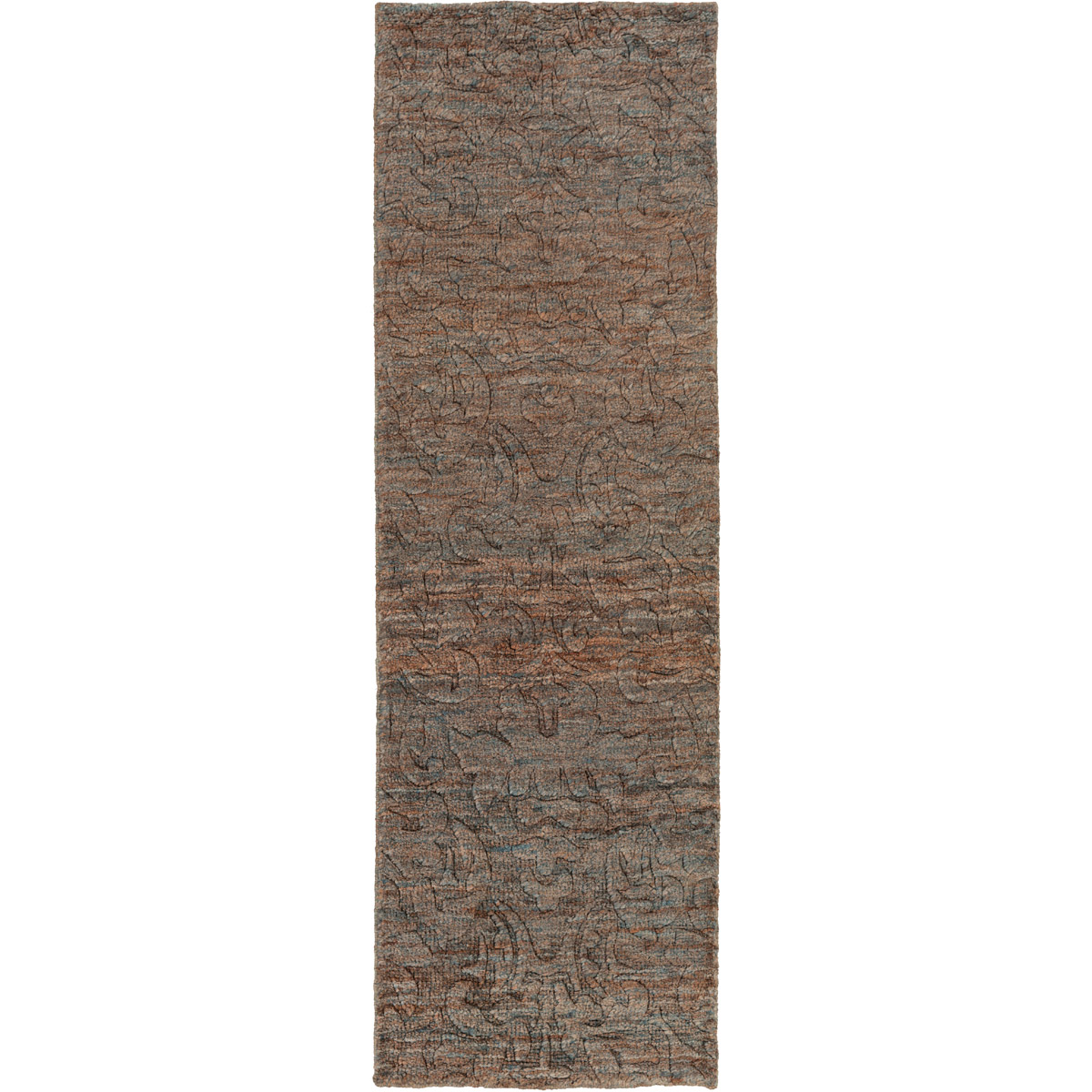 Galloway 96 X 30 inch Brown and Gray Runner, Jute