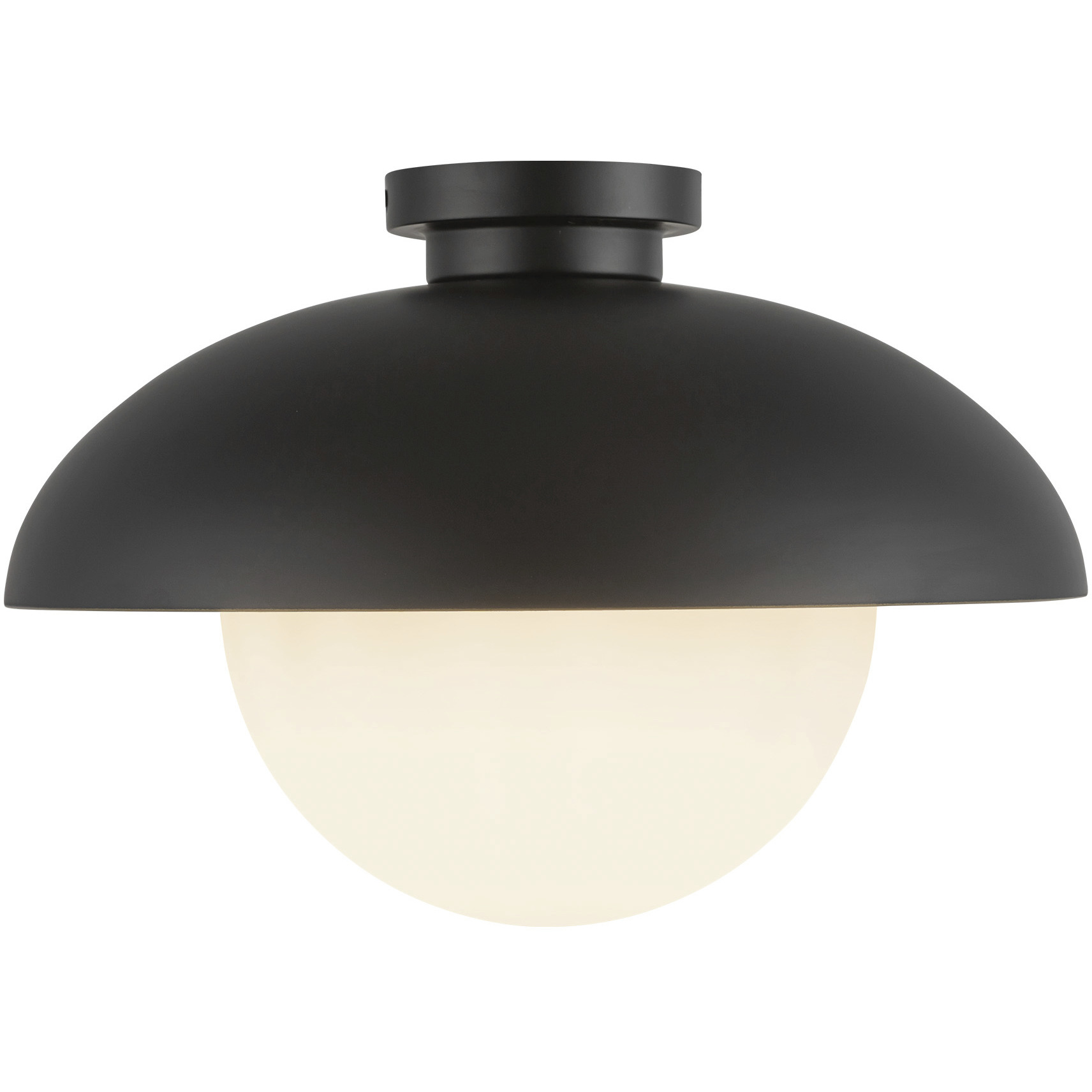 Alora Mood Rubio 1 Light 16 inch Matte Black Flush Mount Ceiling Light