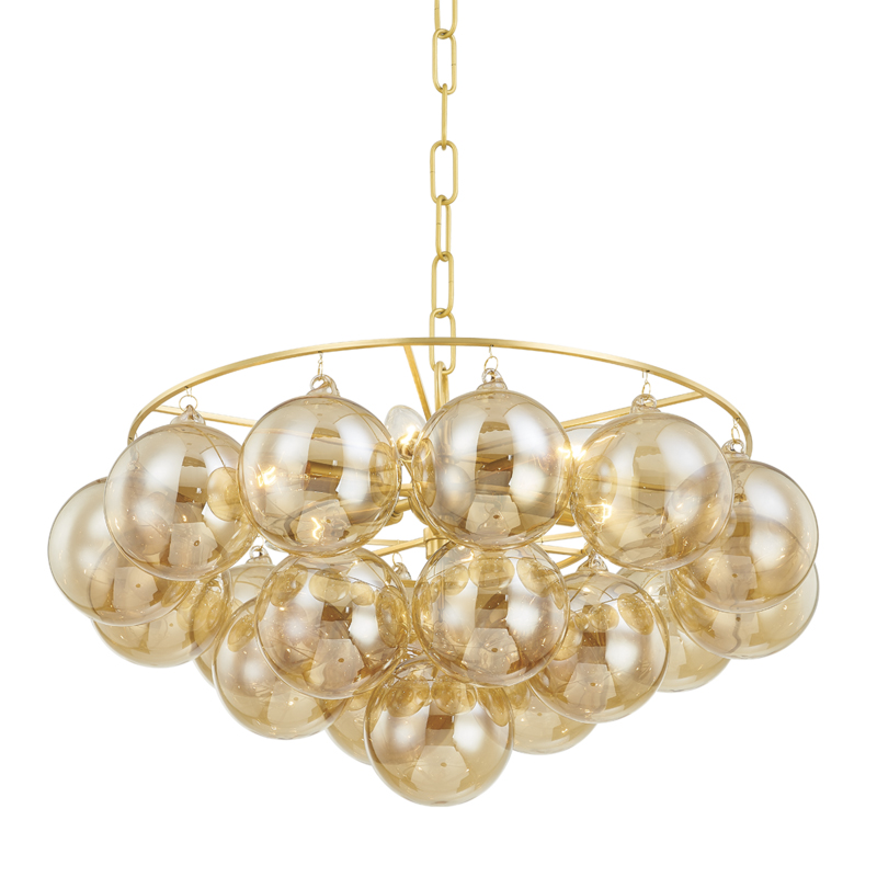 Mimi 6 Light 22.5 inch Aged Brass Chandelier Ceiling Light
