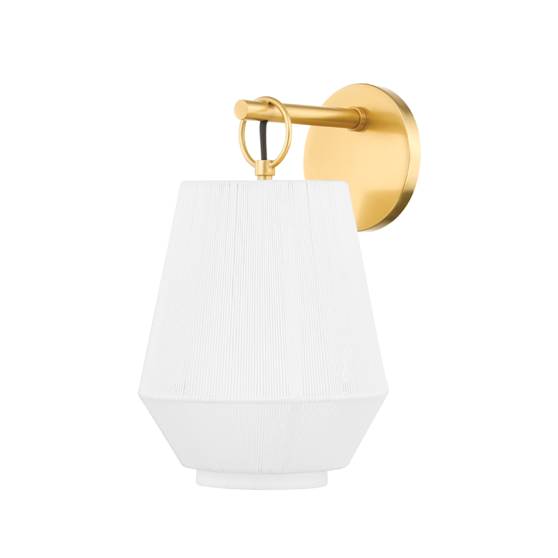 Debi 1 Light 7.5 inch Aged Brass Wall Sconce Wall Light, Cylinder