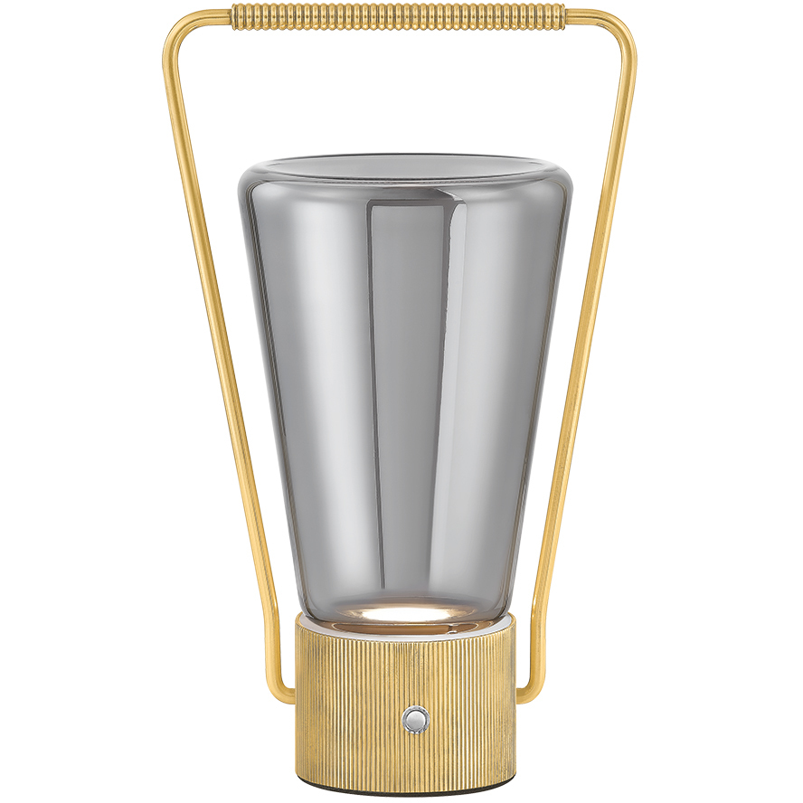 Booker 11 inch 3 watt Aged Brass Rechargeable Table Lamp Portable Light