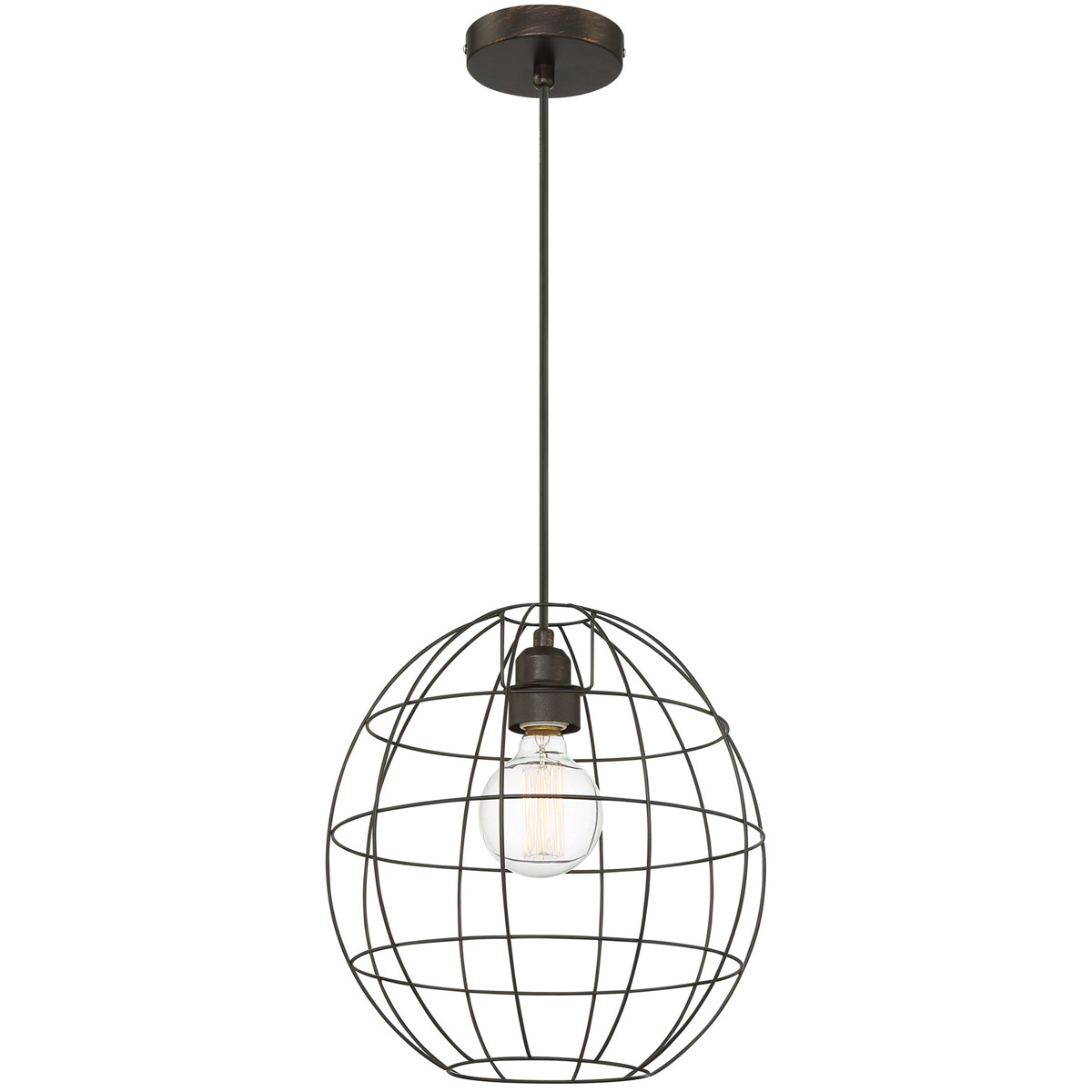 Kaden 1 Light 13 inch Copper Bronze Pendant Ceiling Light