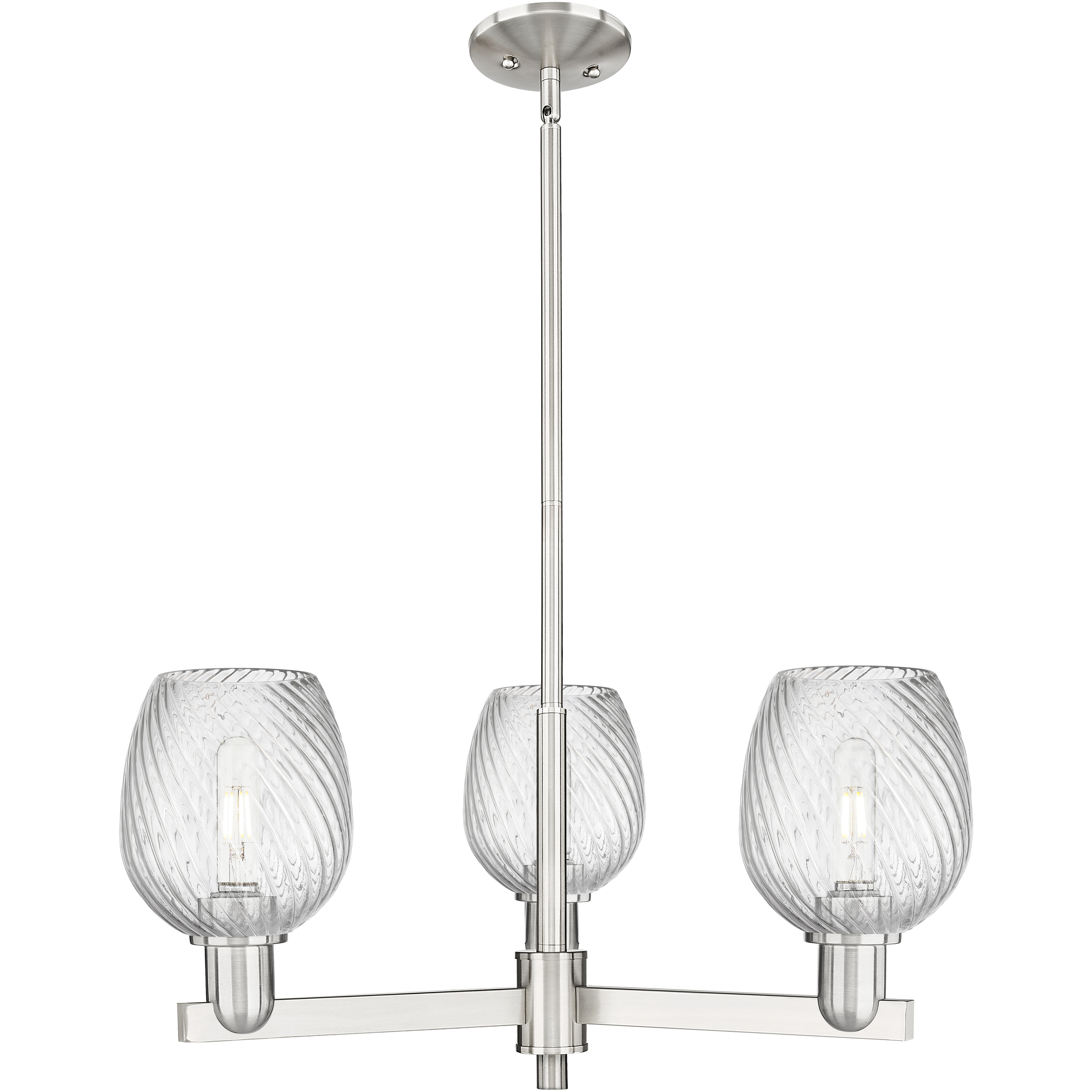 Arcadia Salina 3 Light 27.5 inch Satin Nickel Chandelier Ceiling Light