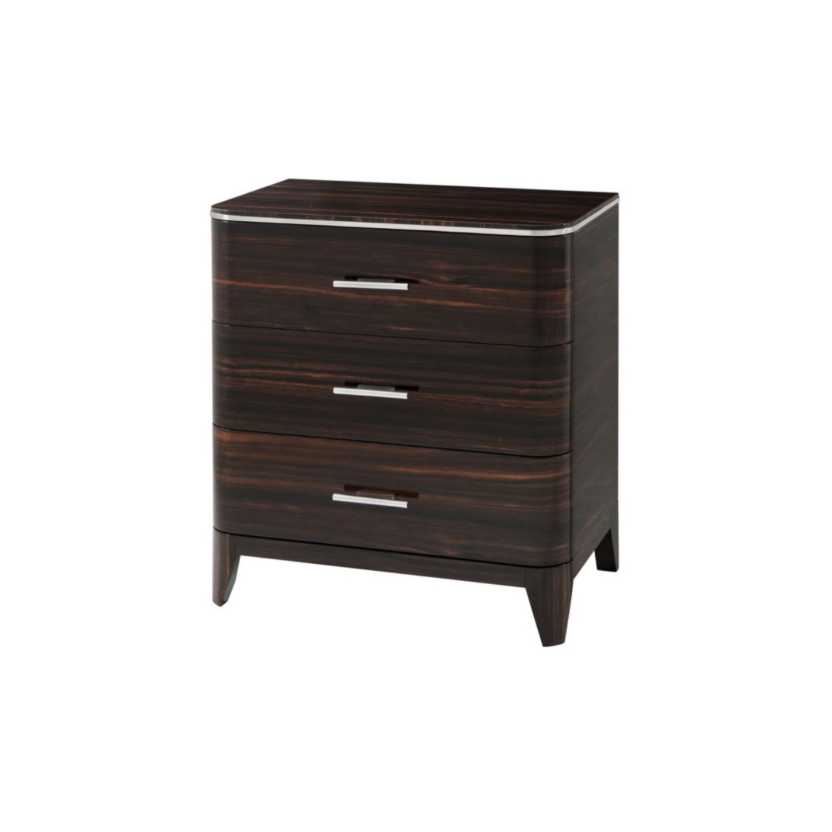 Keno Bros. 32 X 30 inch Polished Nickel Trim Nighstand