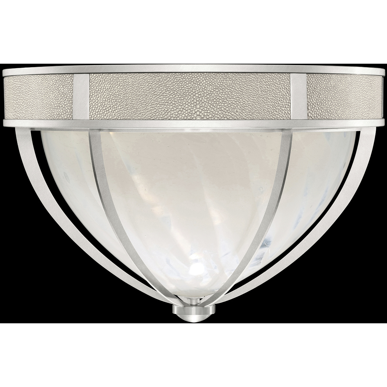Mirage 3 Light 18.75 inch Silver Flush Mount Ceiling Light