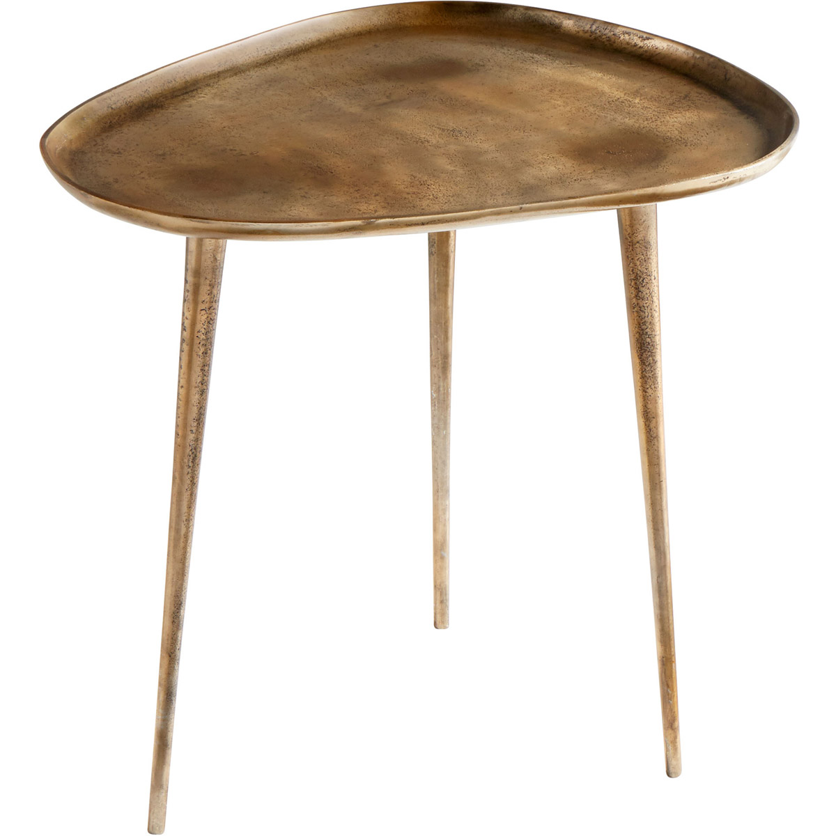 Bexley 24 X 22.25 inch Antique Gold Side Table, Large