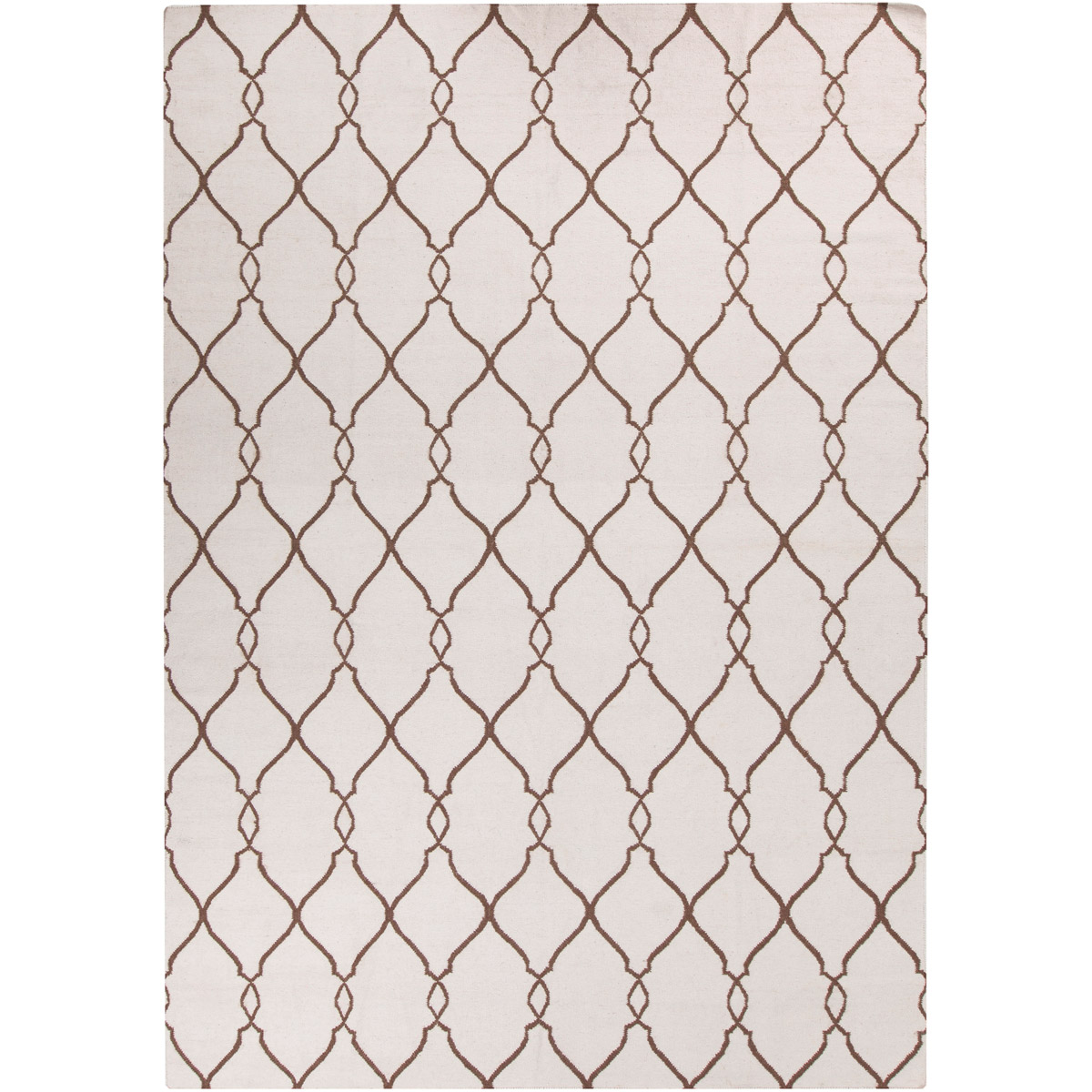 Fallon 132 X 96 inch Beige, Dark Brown Rug
