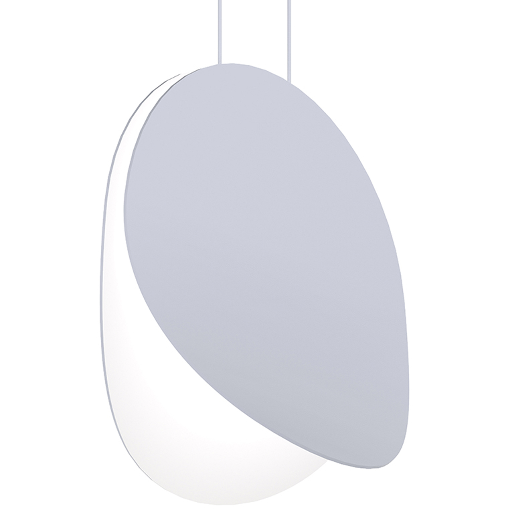 Malibu Discs LED 14 inch Dove Gray Pendant Ceiling Light in Standard Suspension