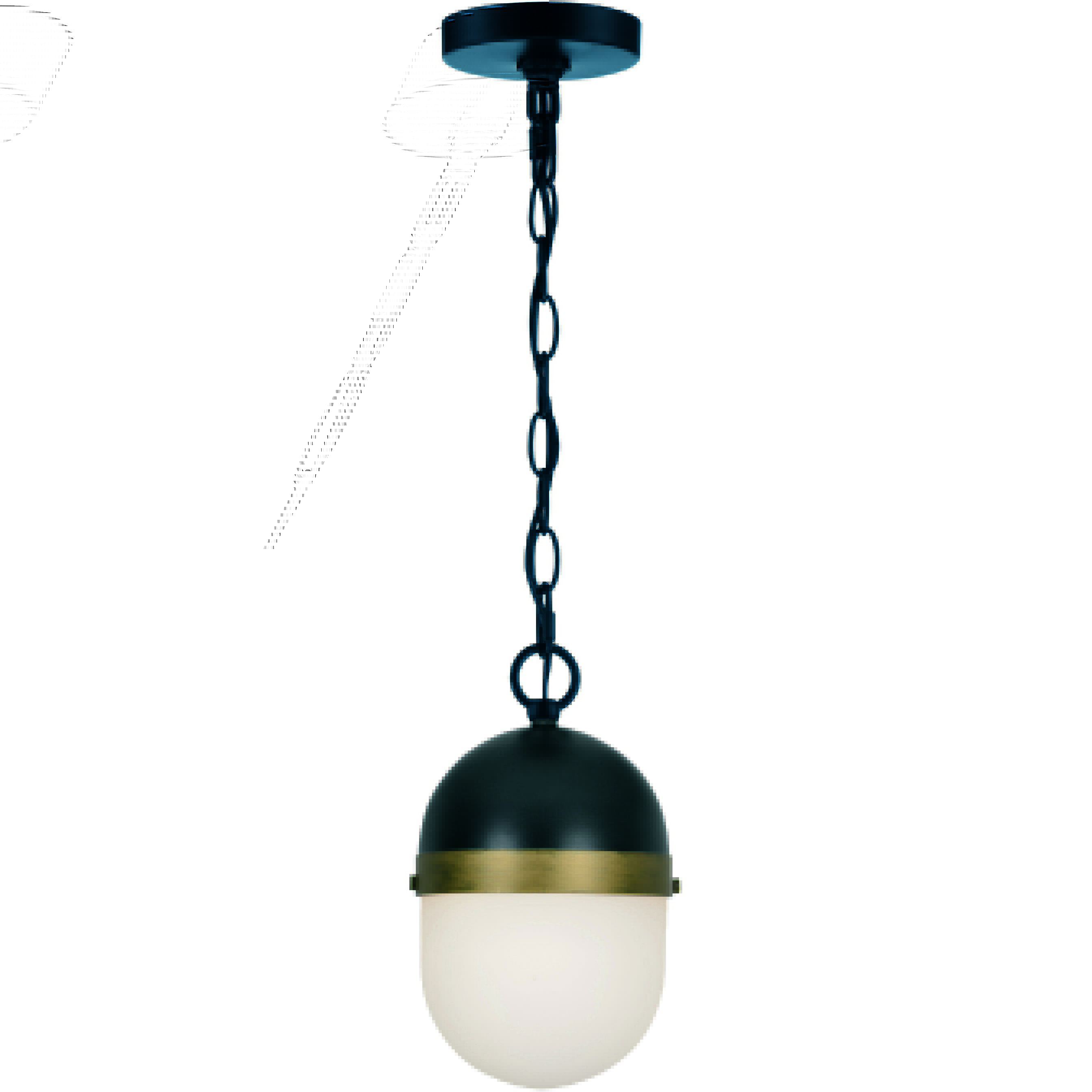 Capsule 3 Light 12.25 inch Matte Black and Textured Gold Outdoor Pendant, Brian Patrick Flynn
