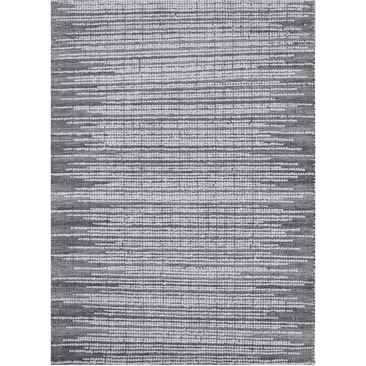 Salida 108 X 72 inch Natural Undyed Gray Wool Rug, 6ft x 9ft