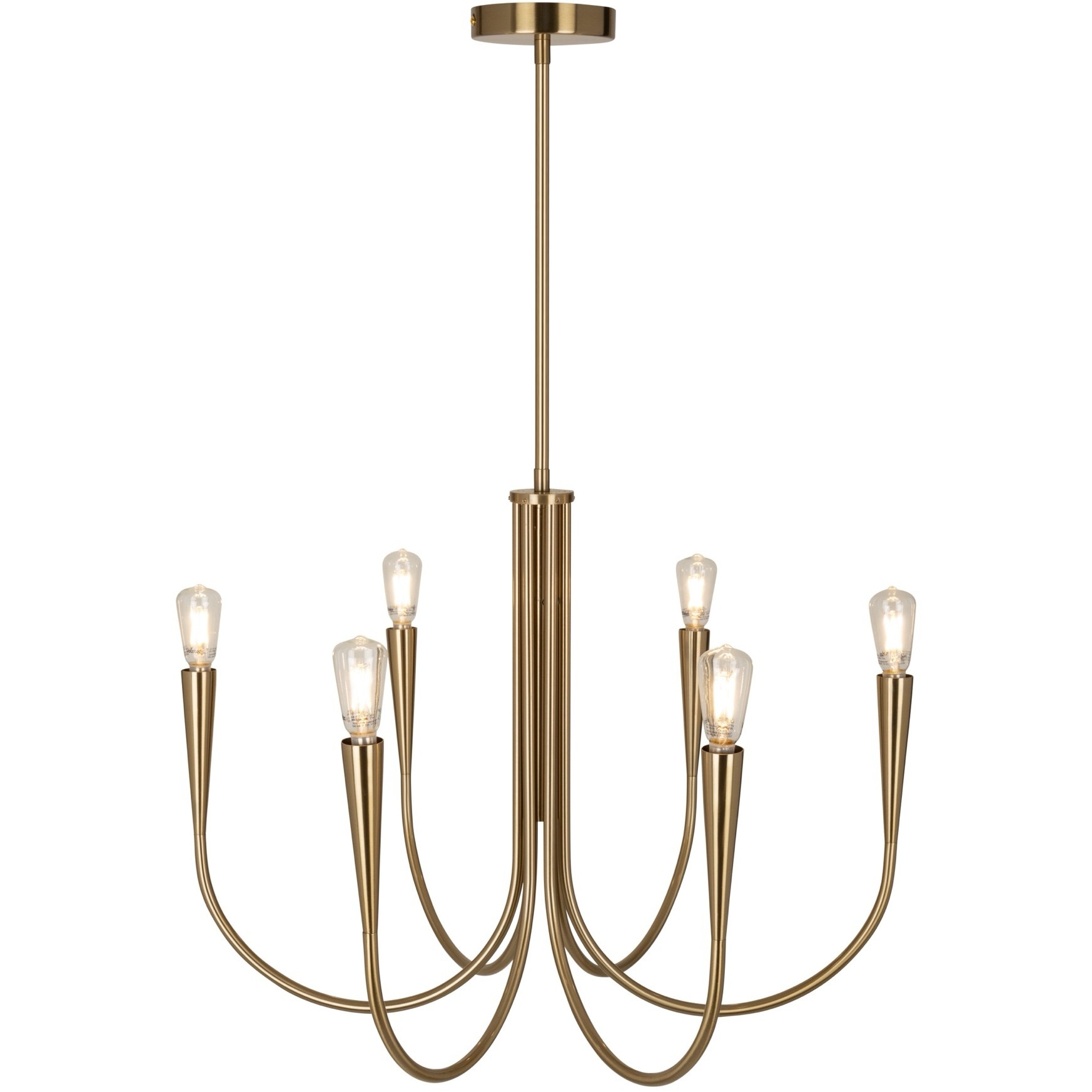 Bronte LED 24.5 inch Brass Chandelier Ceiling Light