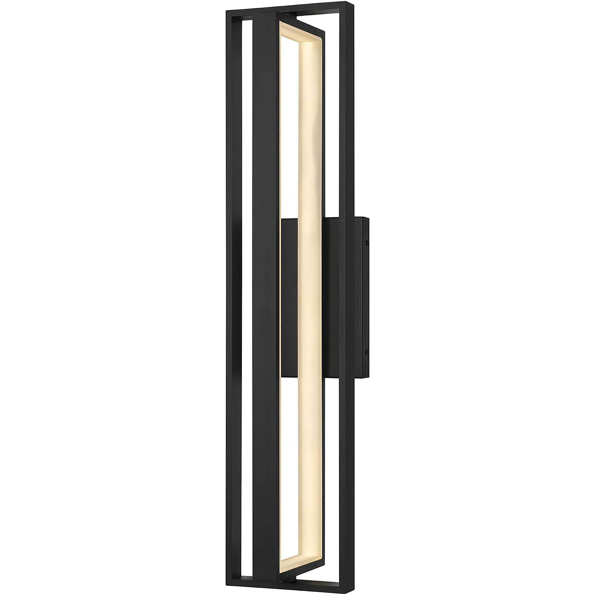 In & Out LED 32.5 inch Sand Black Outdoor Wall Sconce