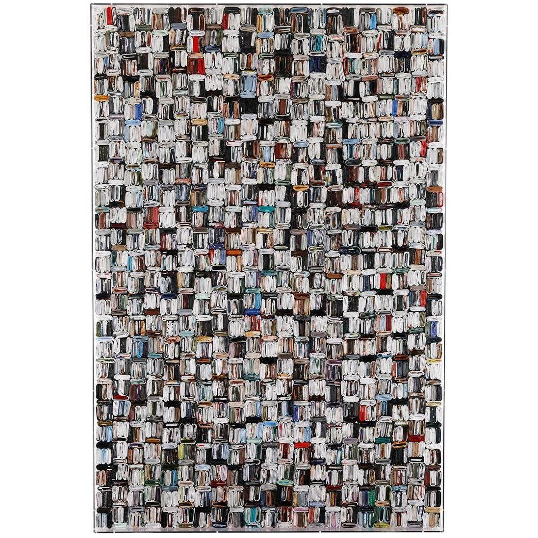 Paper Pixels 59.75 X 40 inch Painting