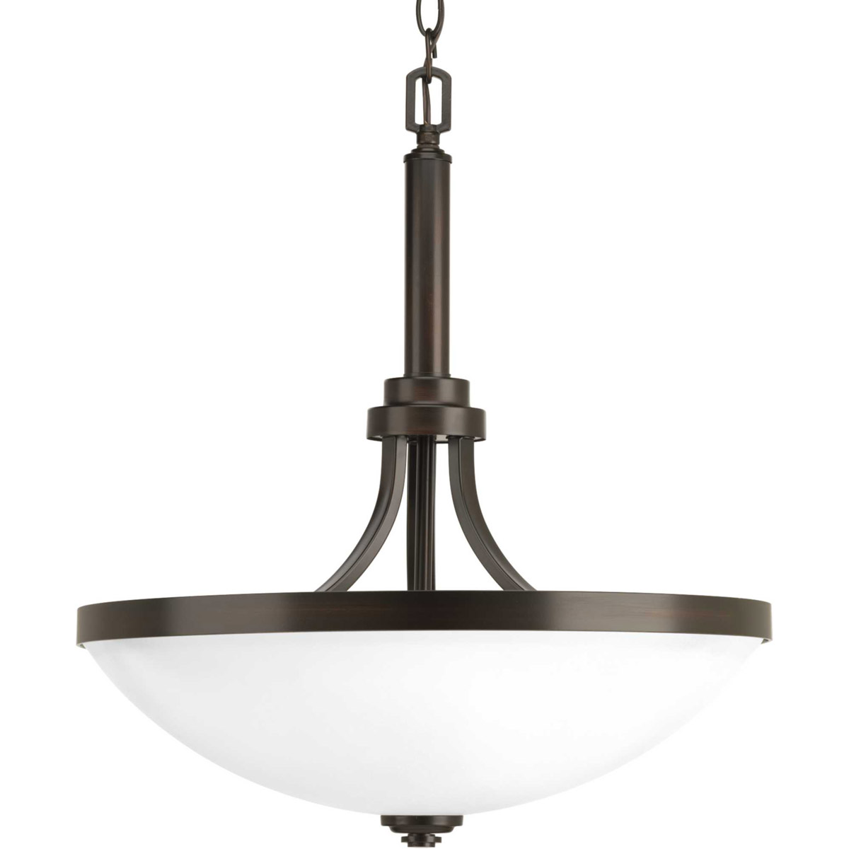 Topsail 3 Light 18.75 inch Antique Bronze Inverted Pendant Ceiling Light