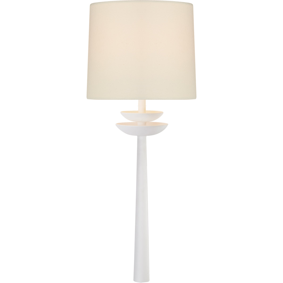 AERIN Beaumont 1 Light 7.5 inch Matte White Tail Sconce Wall Light, Medium