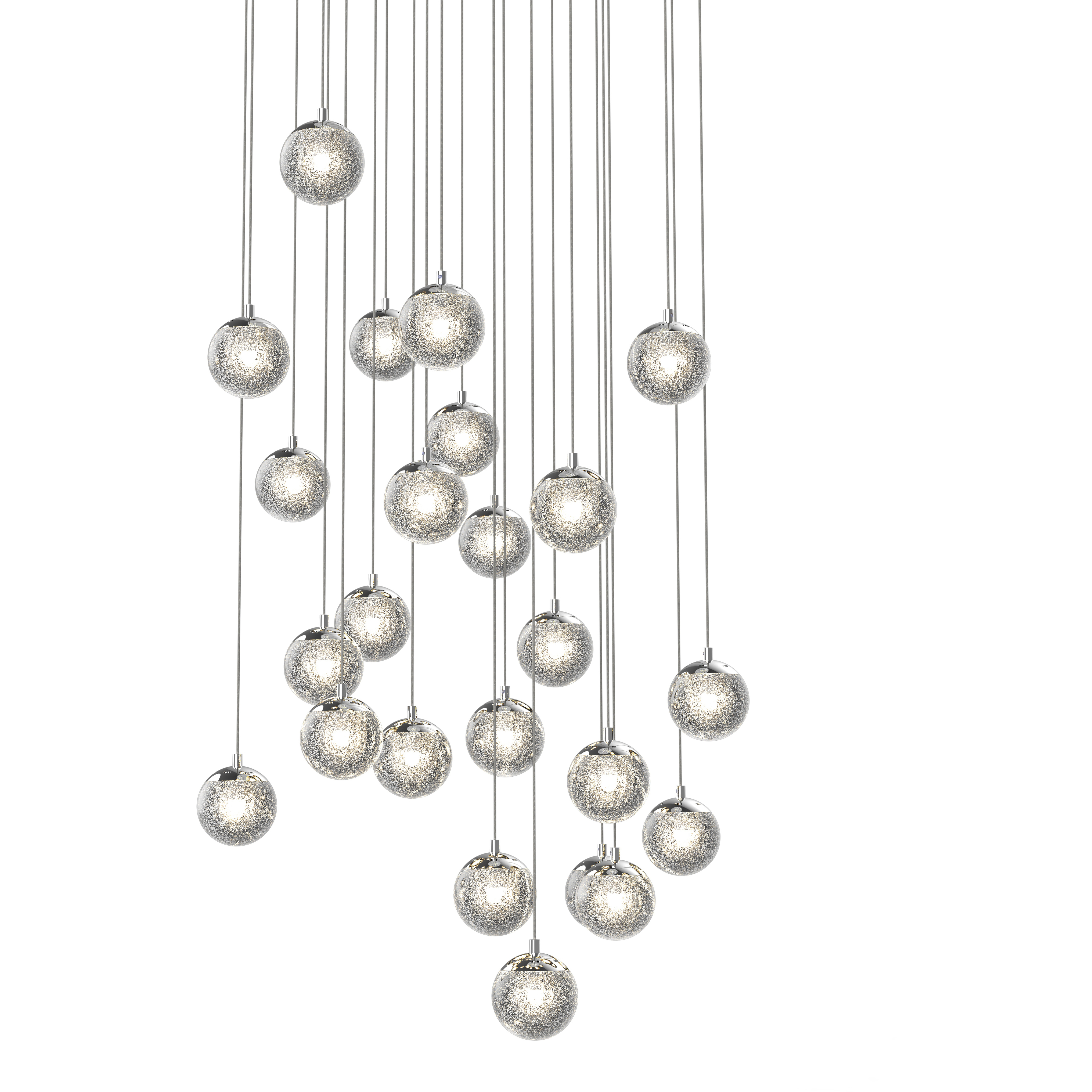 Champagne Bubbles LED 27.25 inch Polished Chrome Pendant Ceiling Light