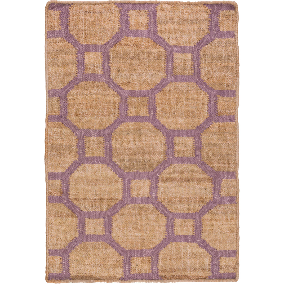 Seaport 36 X 24 inch Camel, Mauve Rug