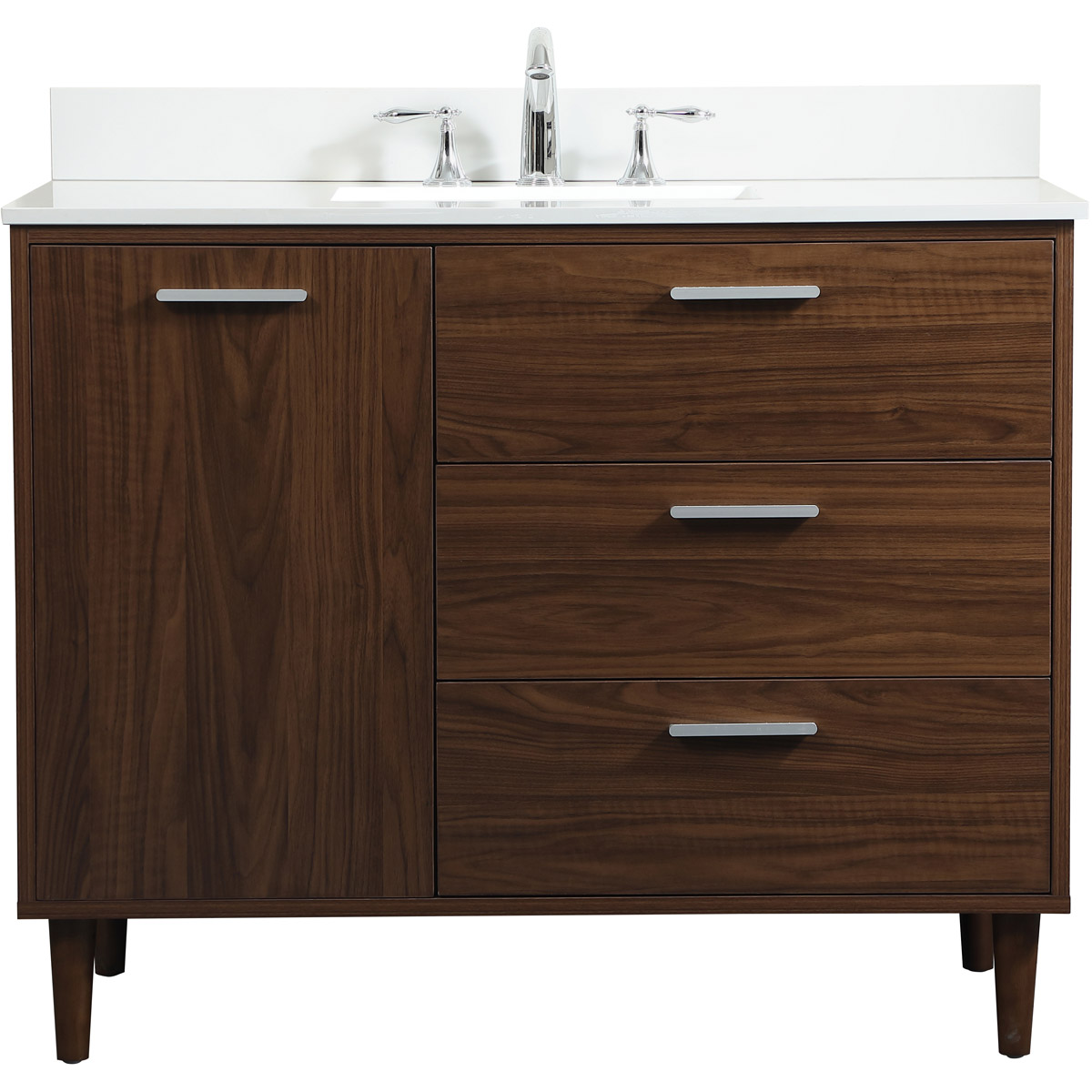 Baldwin 42 X 22 X 34 inch Walnut Vanity Sink Set