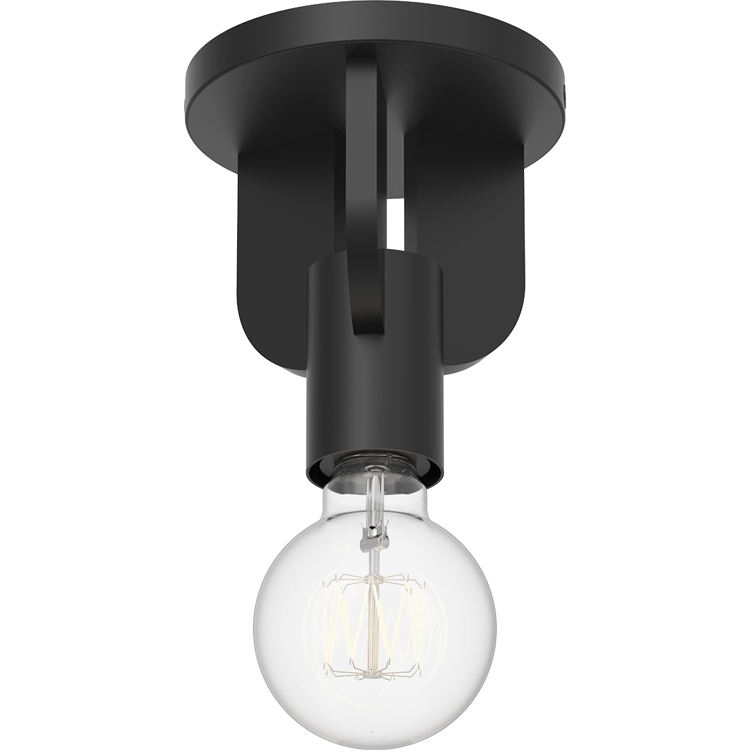 Alora Mood Claire 1 Light 4.25 inch Matte Black Semi Flush Mount Ceiling Light