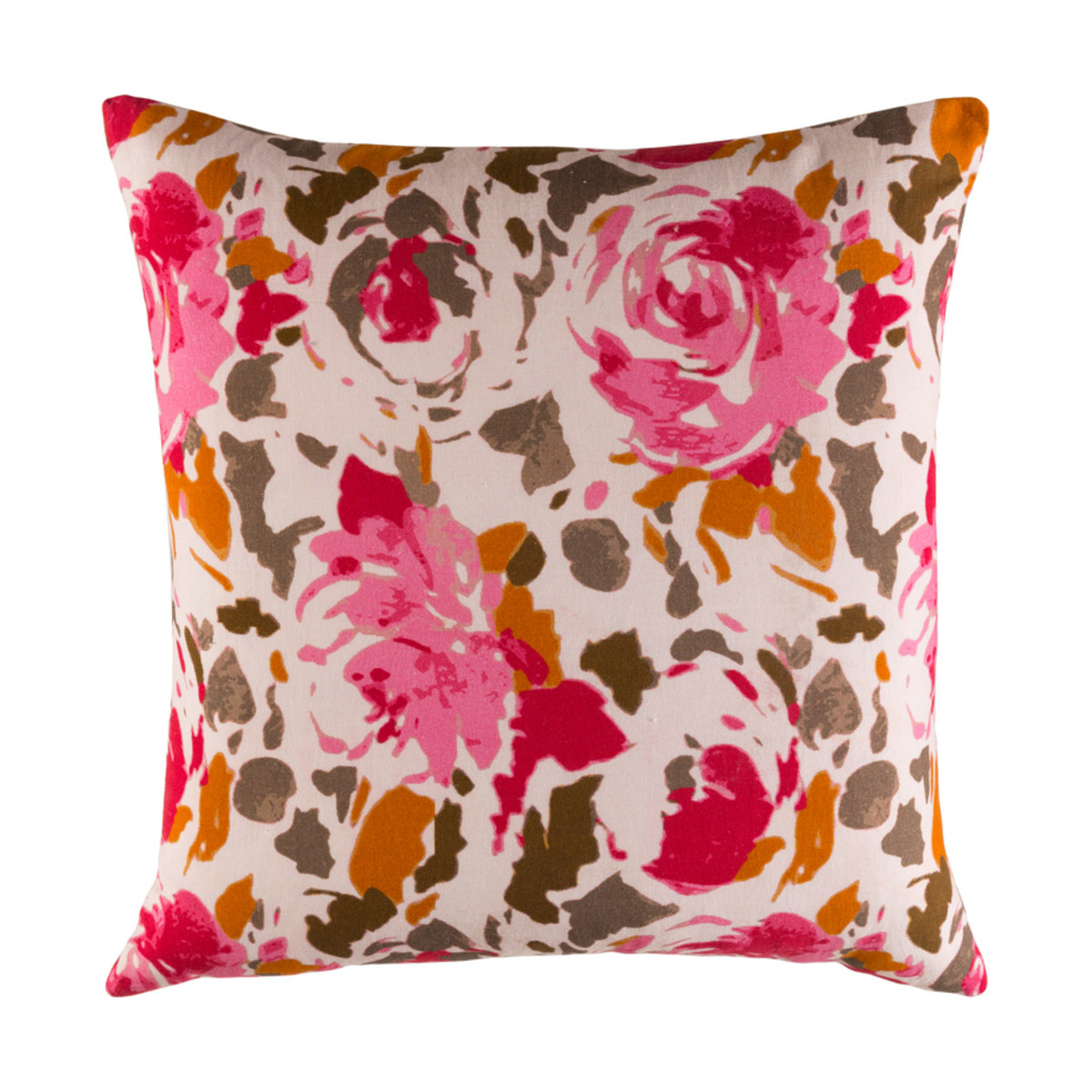 Kalena 22 X 22 inch Blush and Bright Pink Pillow