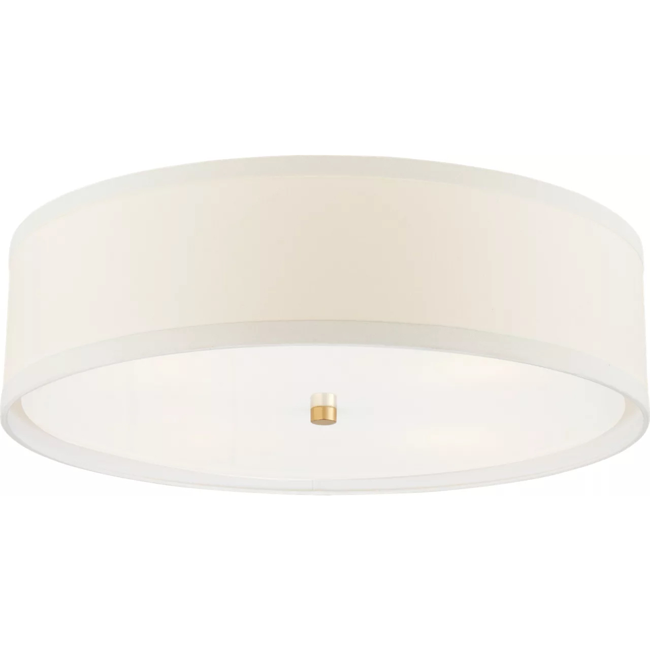 kate spade new york Walker 4 Light 24 inch Gild Flush Mount Ceiling Light in Cream Linen, Large