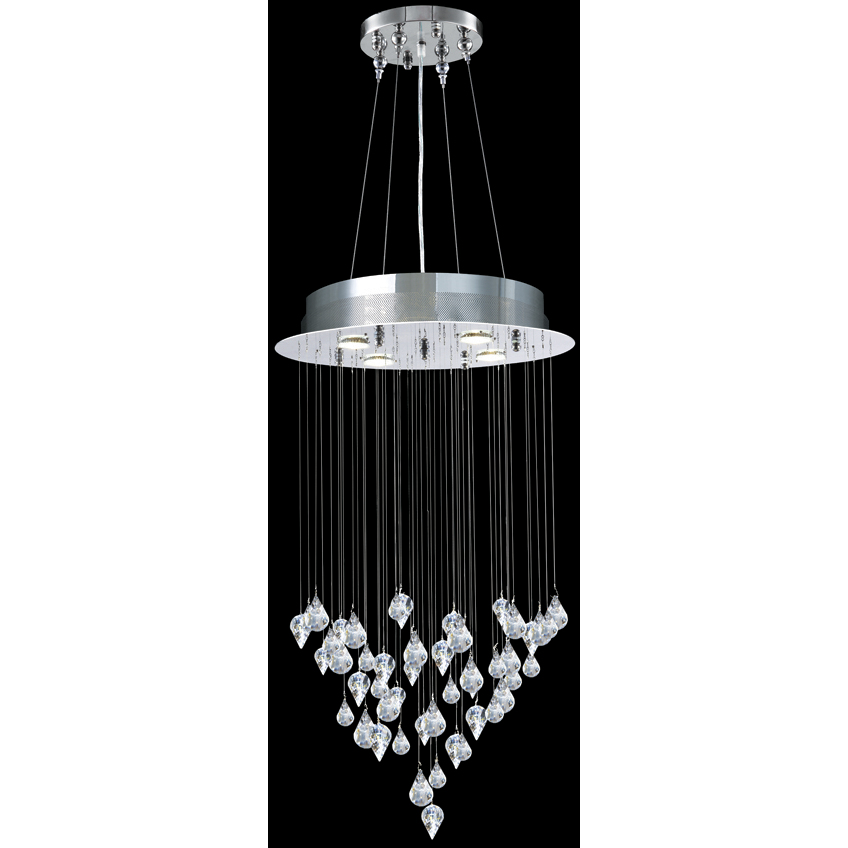 Medallion 4 Light 19 inch Silver Chandelier Ceiling Light