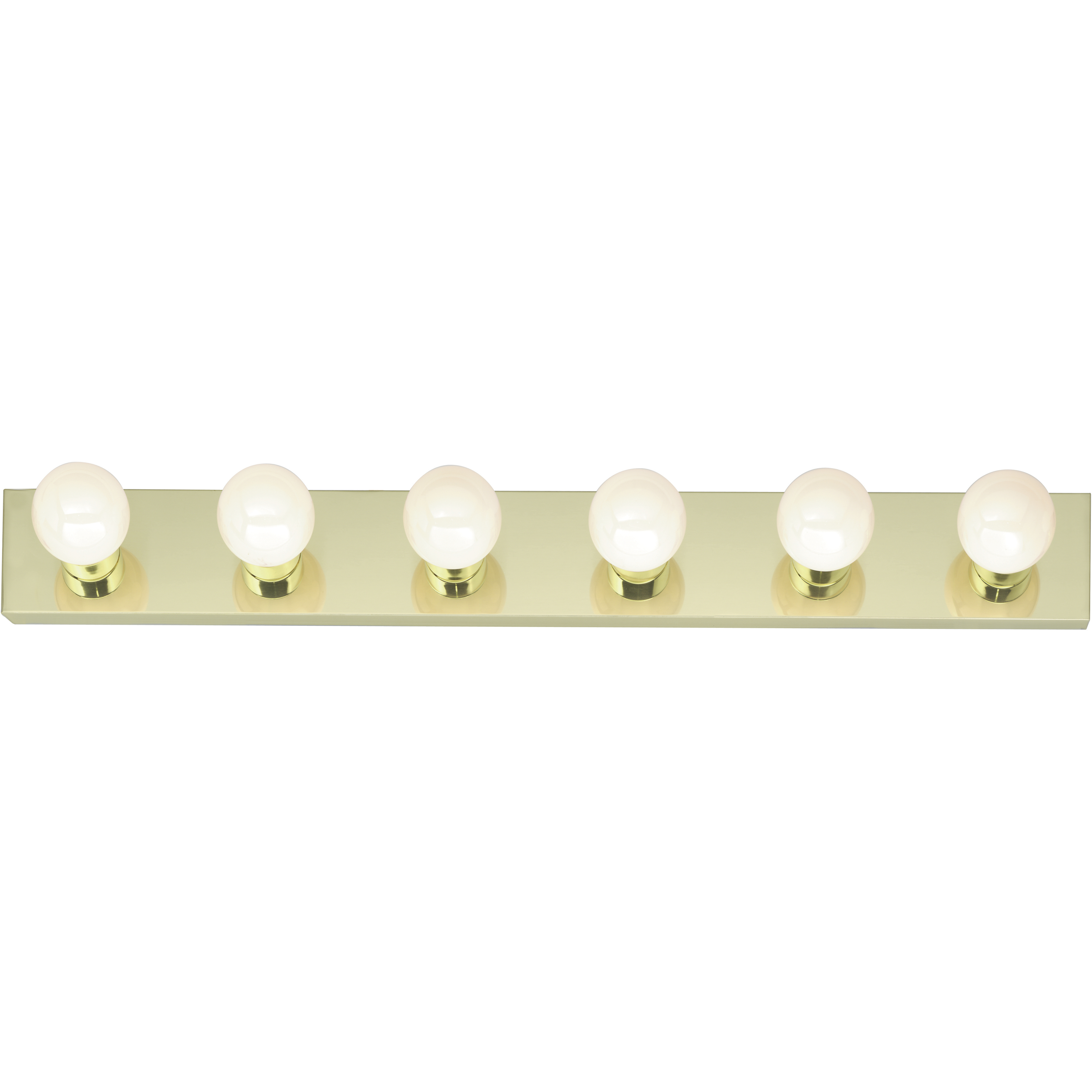 Brentwood 6 Light 36 inch Polished Brass Bath Light Wall Light