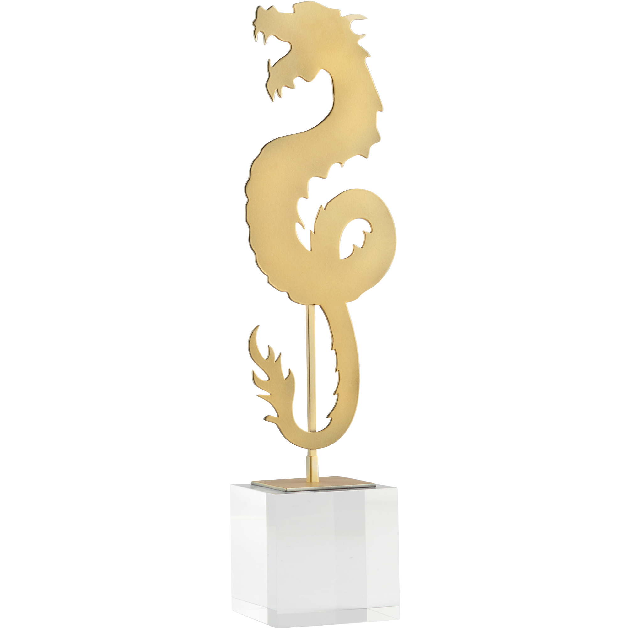 Haku Dragon 19 X 4 inch Sculpture, Short