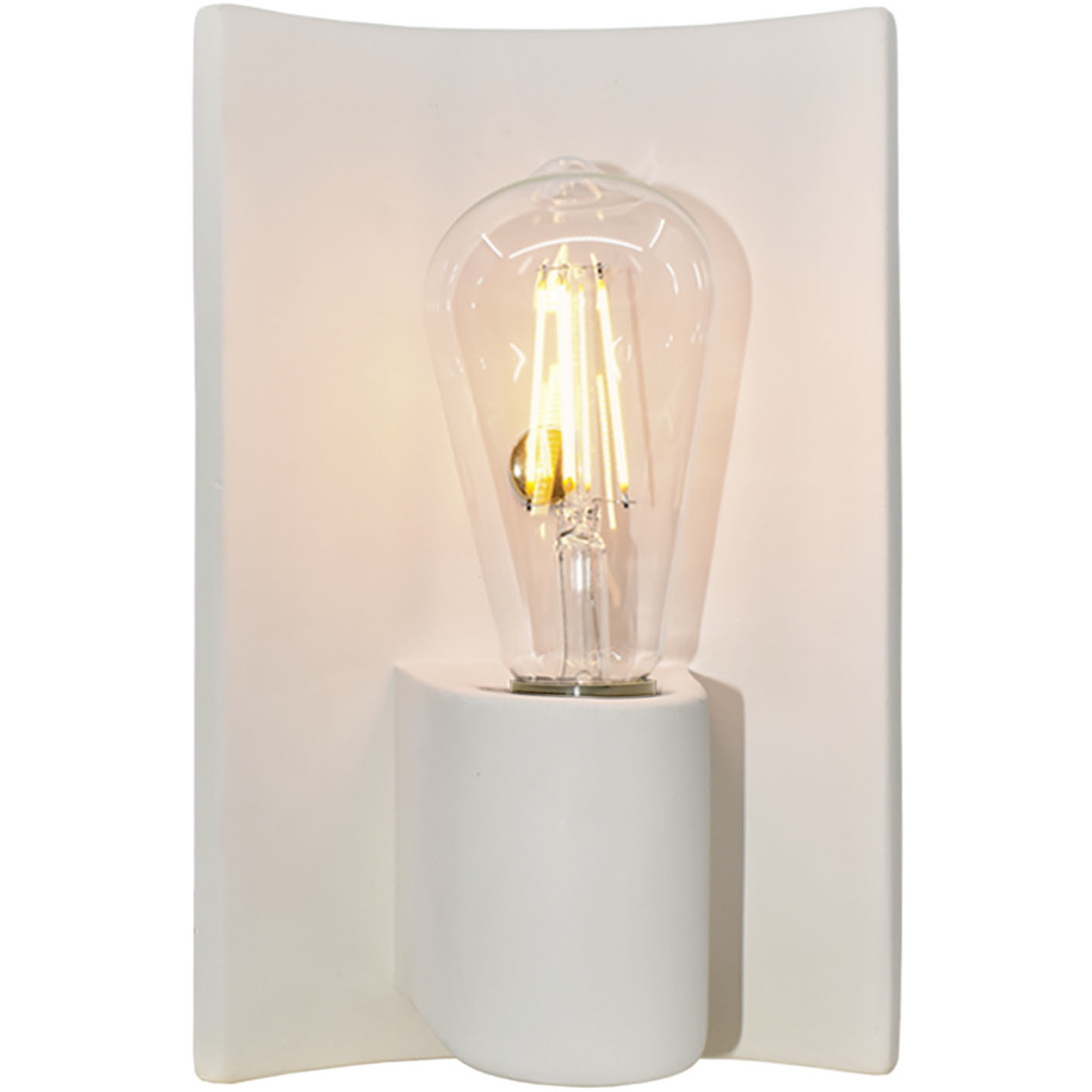 Ambiance Collection 1 Light 6.75 inch Bisque with Brushed Nickel Wall Sconce Wall Light
