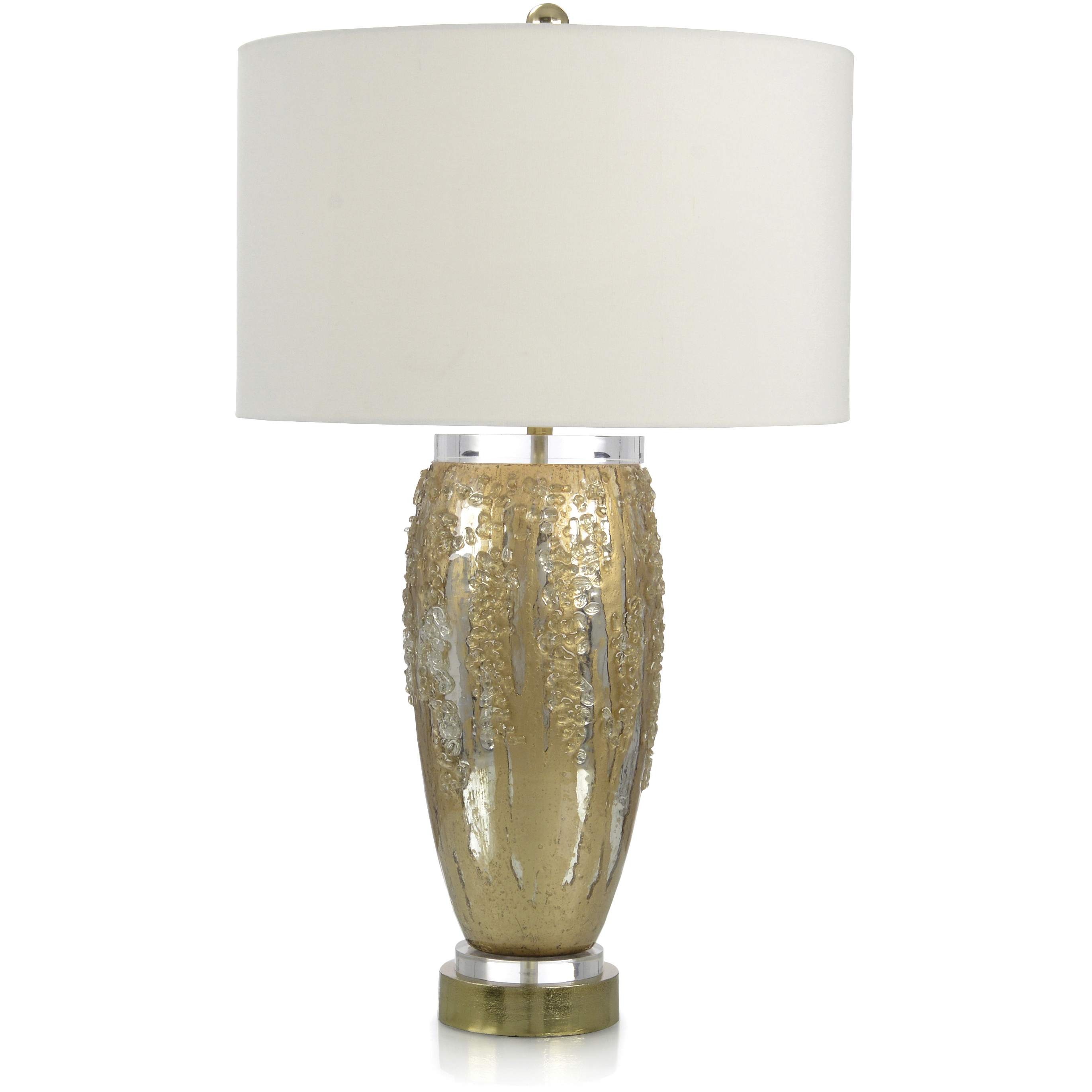 Leah Silver and Gold Table Lamp Portable Light