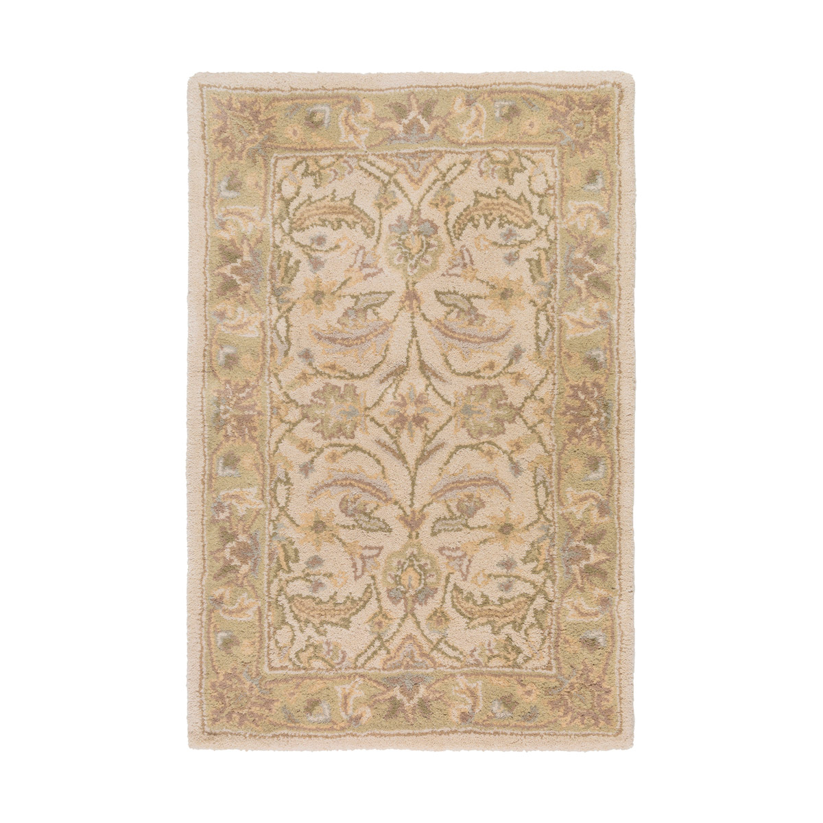 Edda 168 X 120 inch Ivory/Dark Green/Light Gray/Sage/Khaki Rugs, Wool