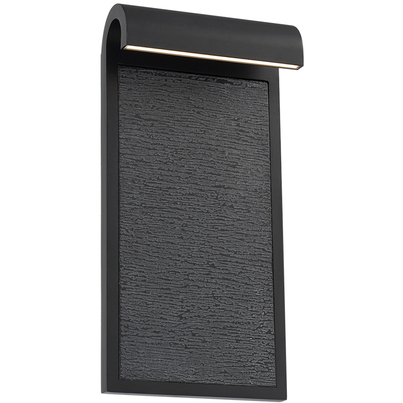 Takonic LED 16 inch Granite Stone and Black Outdoor Wall Light