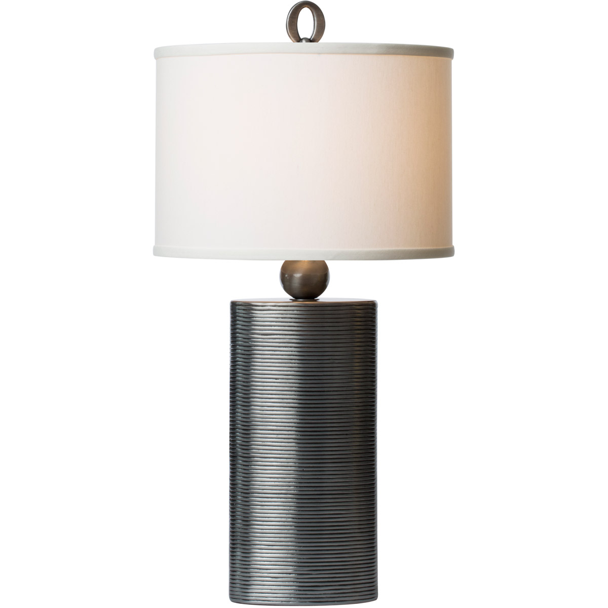 Reflection 32 inch 100 watt Pewter Table Lamp Portable Light 