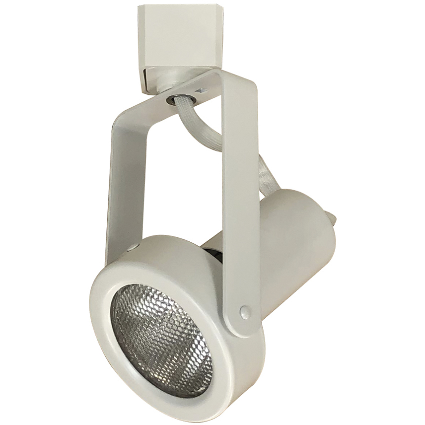 GIMBAL 1 Light White Track Head Ceiling Light in H-Style