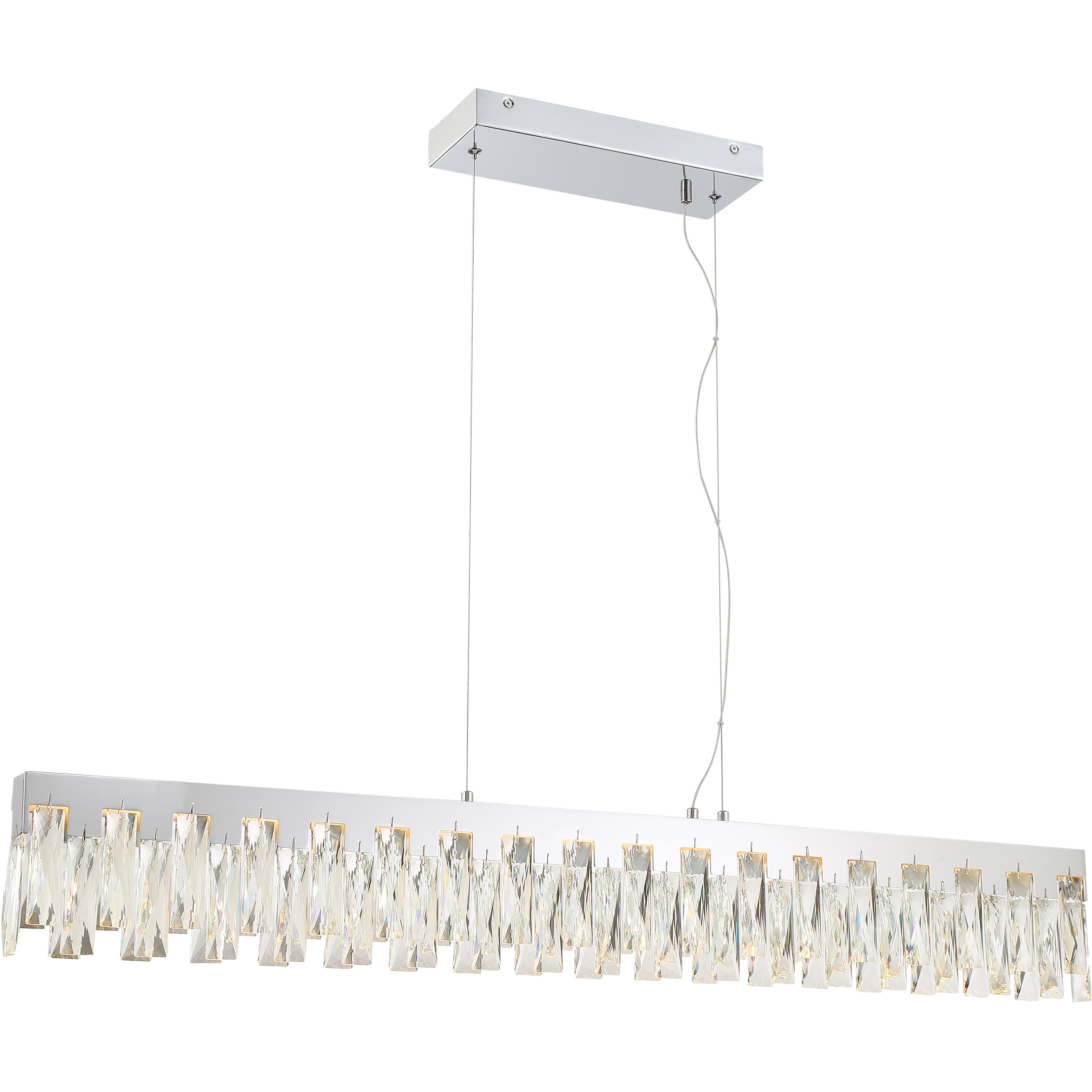 Curio LED 45.25 inch Chrome Island Light Ceiling Light