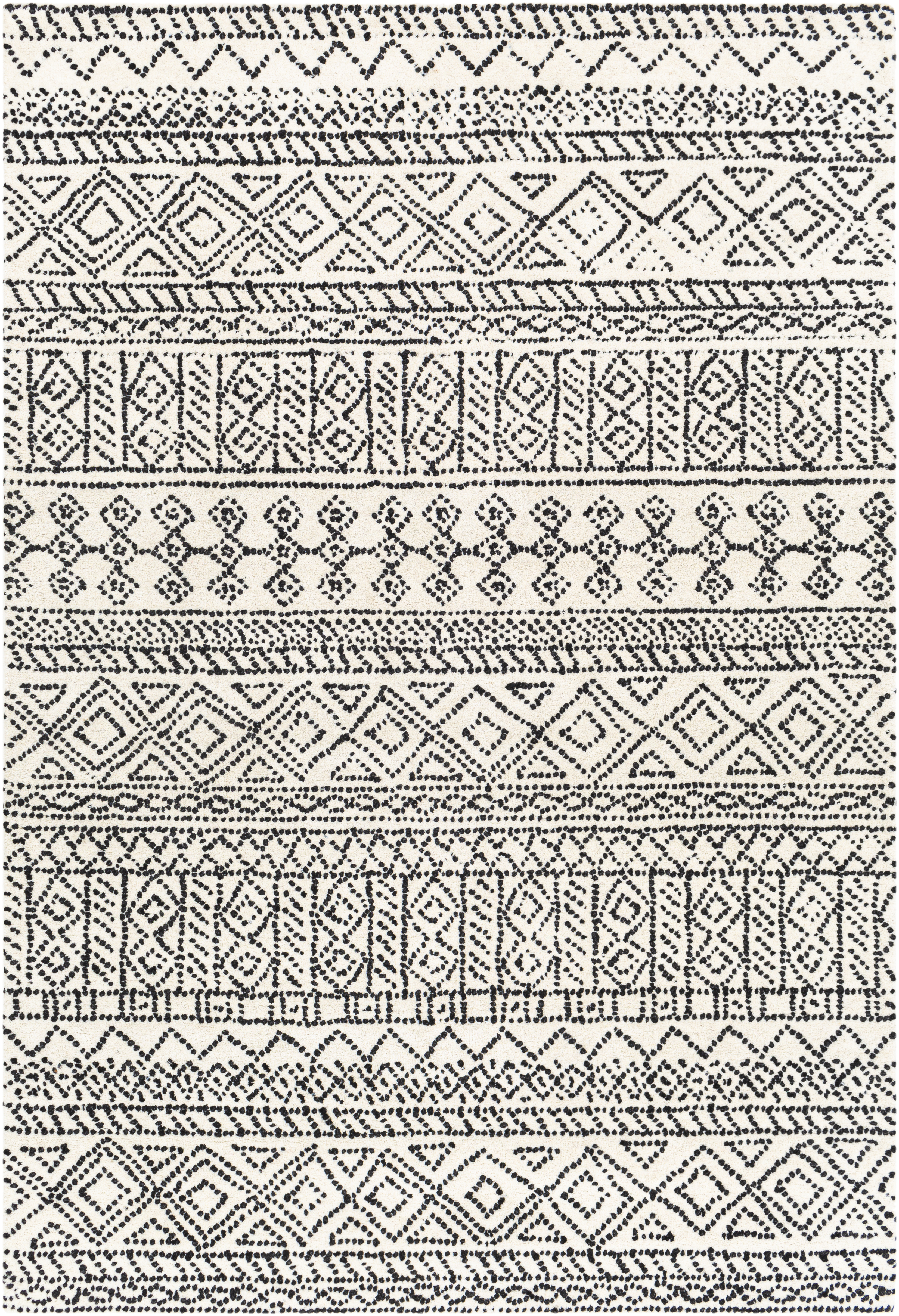 Corfu 144 X 106 inch Cream Rug in 9 X 12, Rectangle