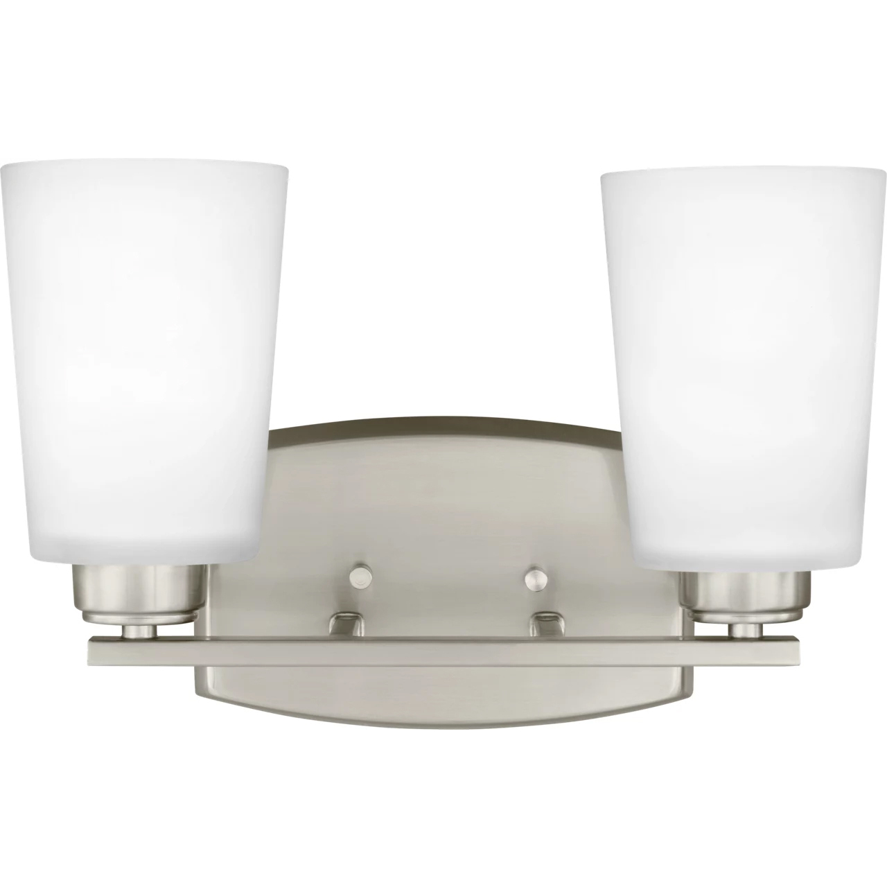 Franport 2 Light 13.25 inch Brushed Nickel Wall Bath Fixture Wall Light
