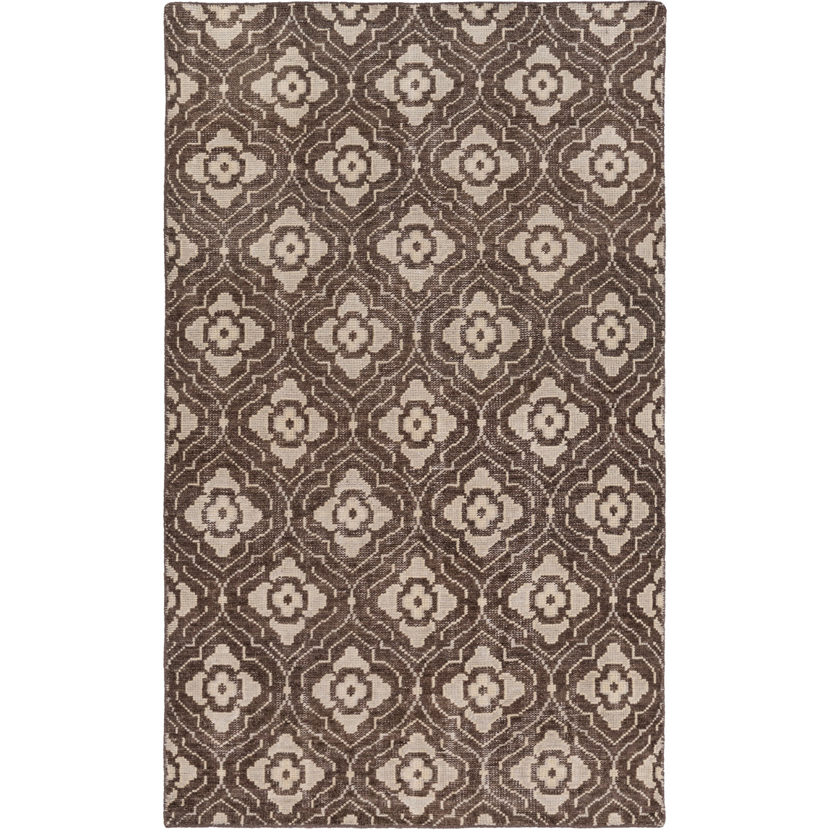 Cypress 96 X 60 inch Dark Brown, Khaki, Beige Rug