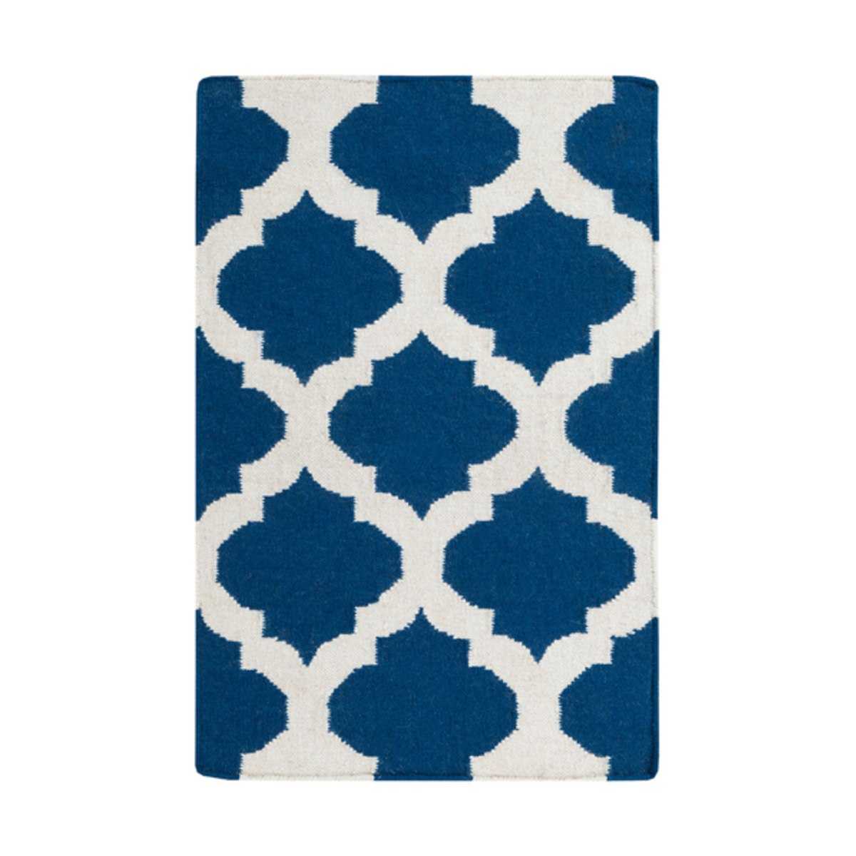 Frontier 36 X 24 inch Blue and Neutral Area Rug, Wool