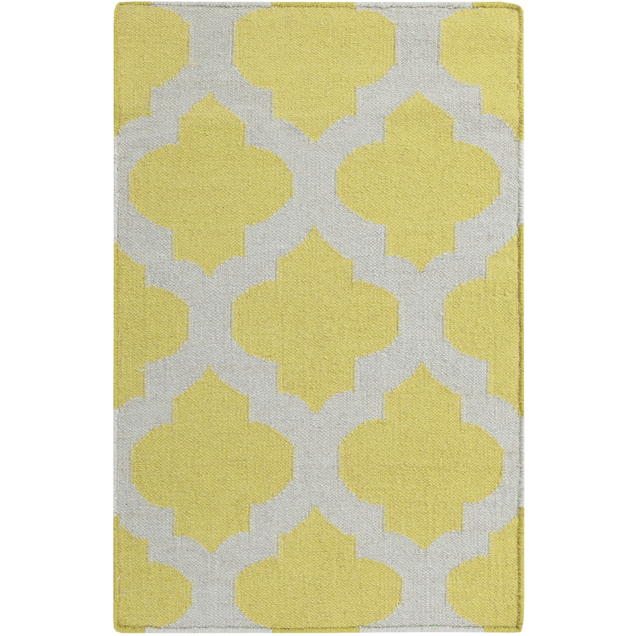 Frontier 36 X 24 inch Lime, Light Gray Rug