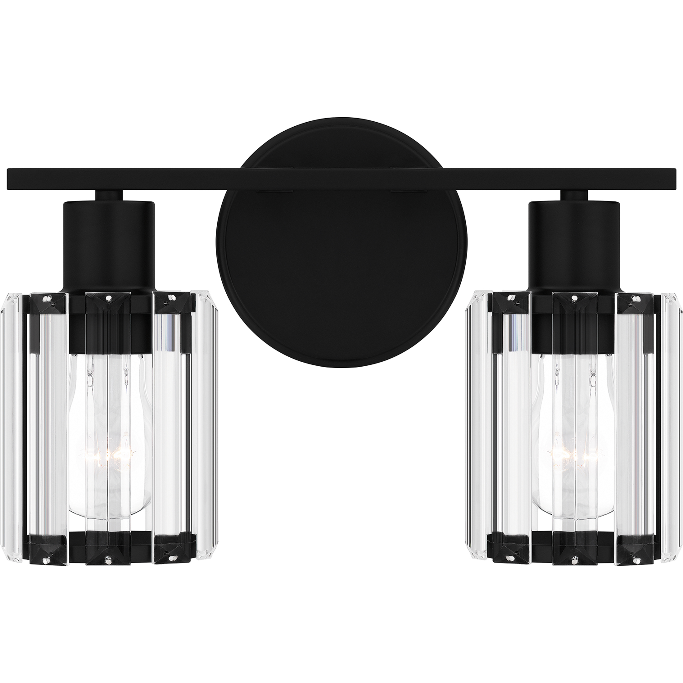 Isla 2 Light 13 inch Matte Black Bath Light Wall Light