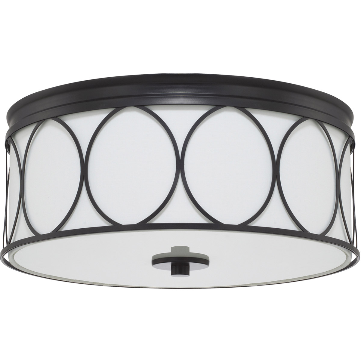 Rylann 3 Light 15 inch Matte Black Flush Mount Ceiling Light