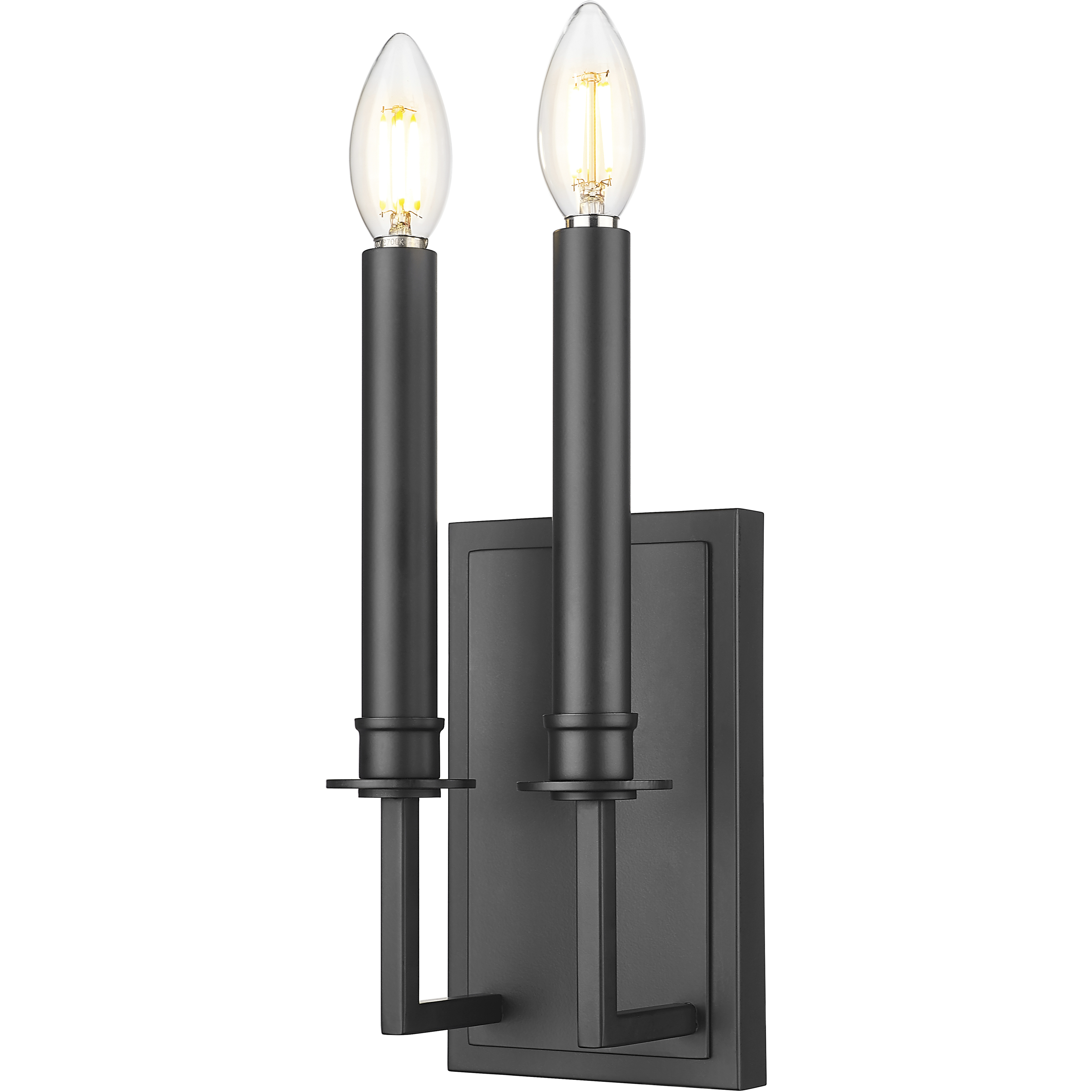 Orson 2 Light 5 inch Matte Black Wall Sconce Wall Light