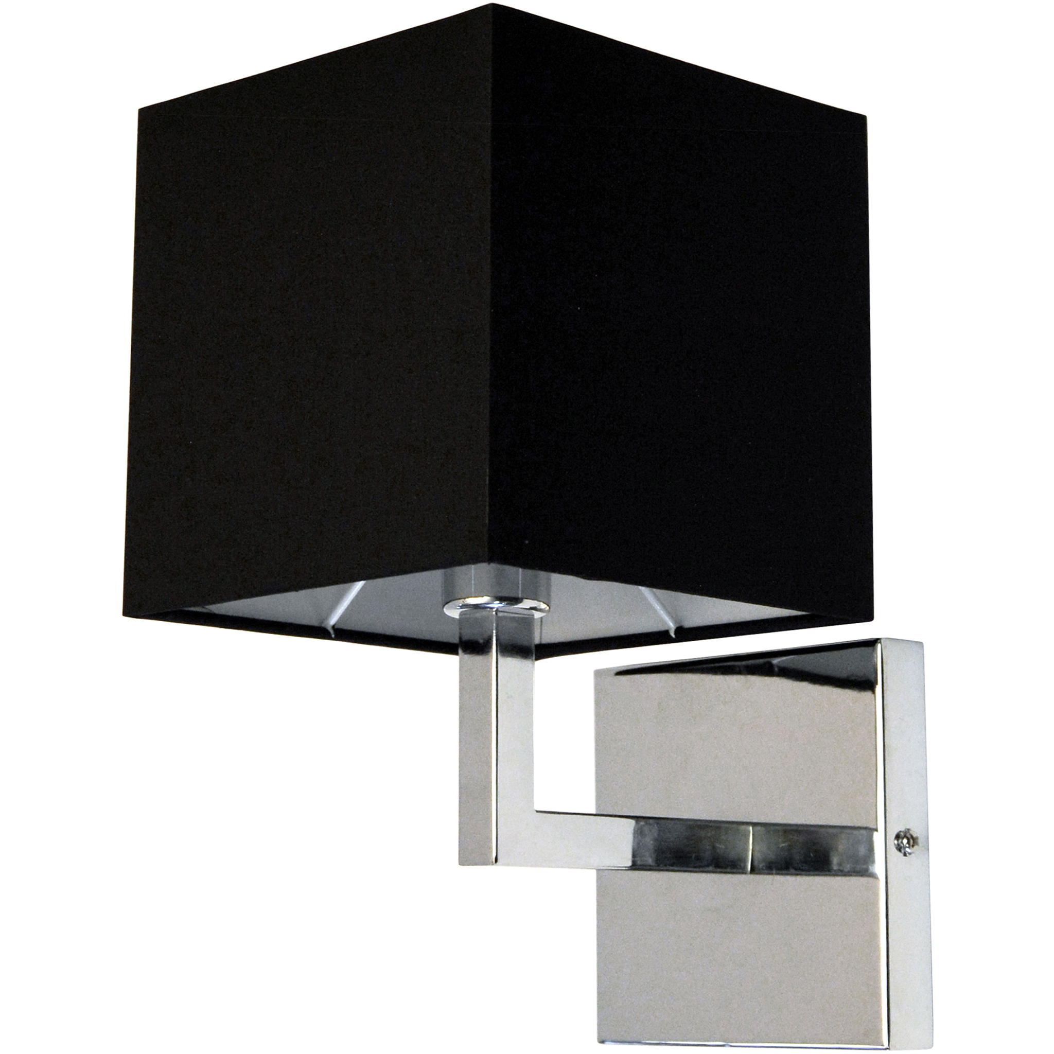 Lucas 1 Light 6 inch Polished Chrome with Black Decorative Wall Sconce Wall Light