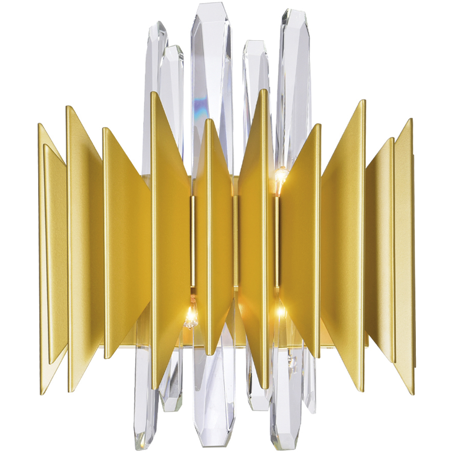 Cityscape 5 Light 7 inch Satin Gold Wall Sconce Wall Light