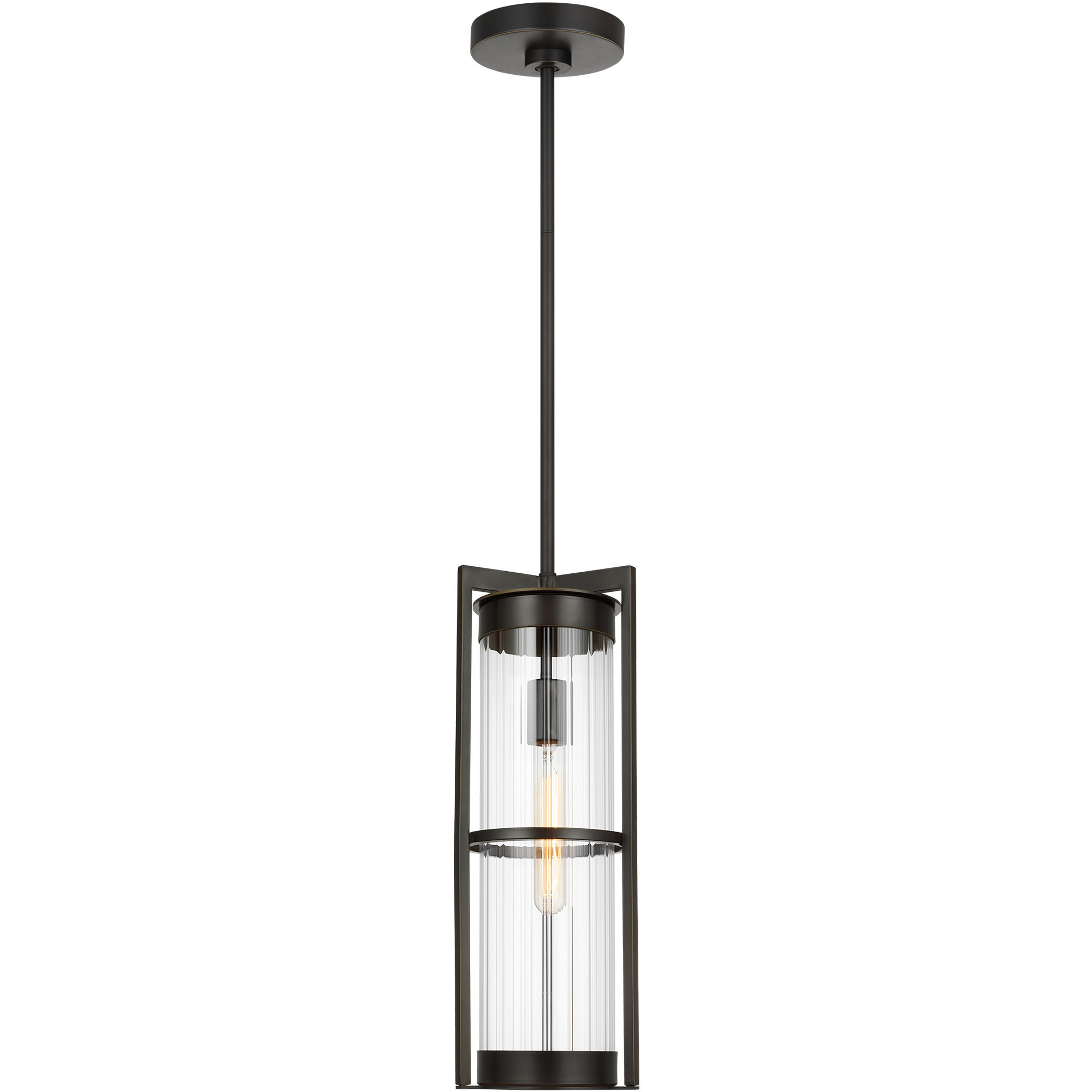 Alcona 1 Light 7 inch Antique Bronze Outdoor Pendant Lantern